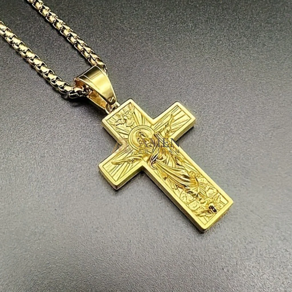 Jesus Ascension Cross Necklace Amen Artisan - Image 5