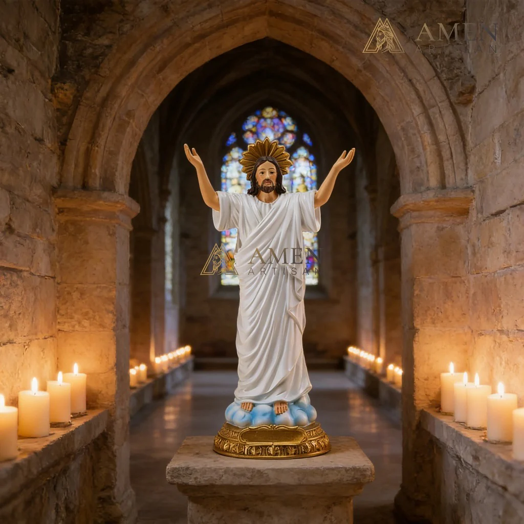 Jesus Christ Statue Amen Artisan - Image 2