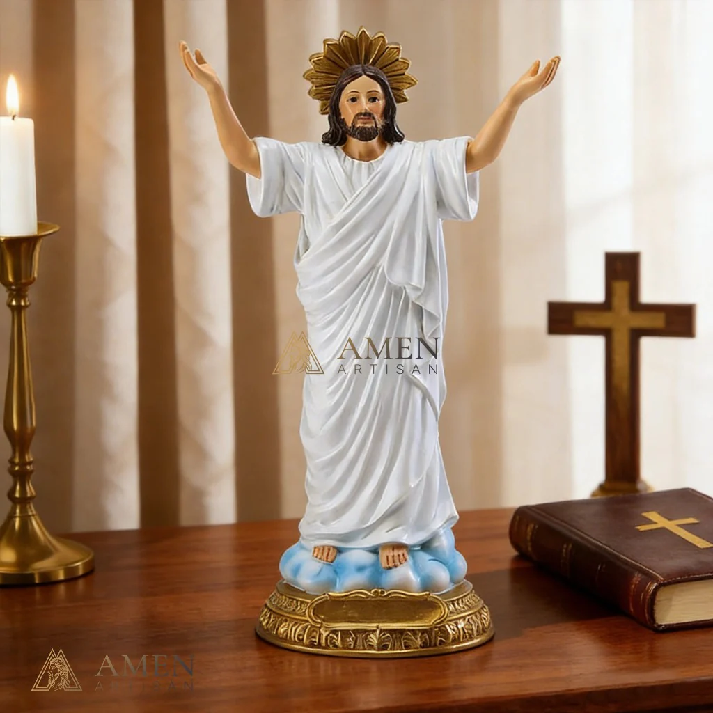 Jesus Christ Statue Amen Artisan - Image 4