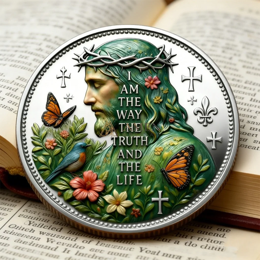 Jesus & Colossians 1:17 Commemorative Coin Amen Artisan - Image 5