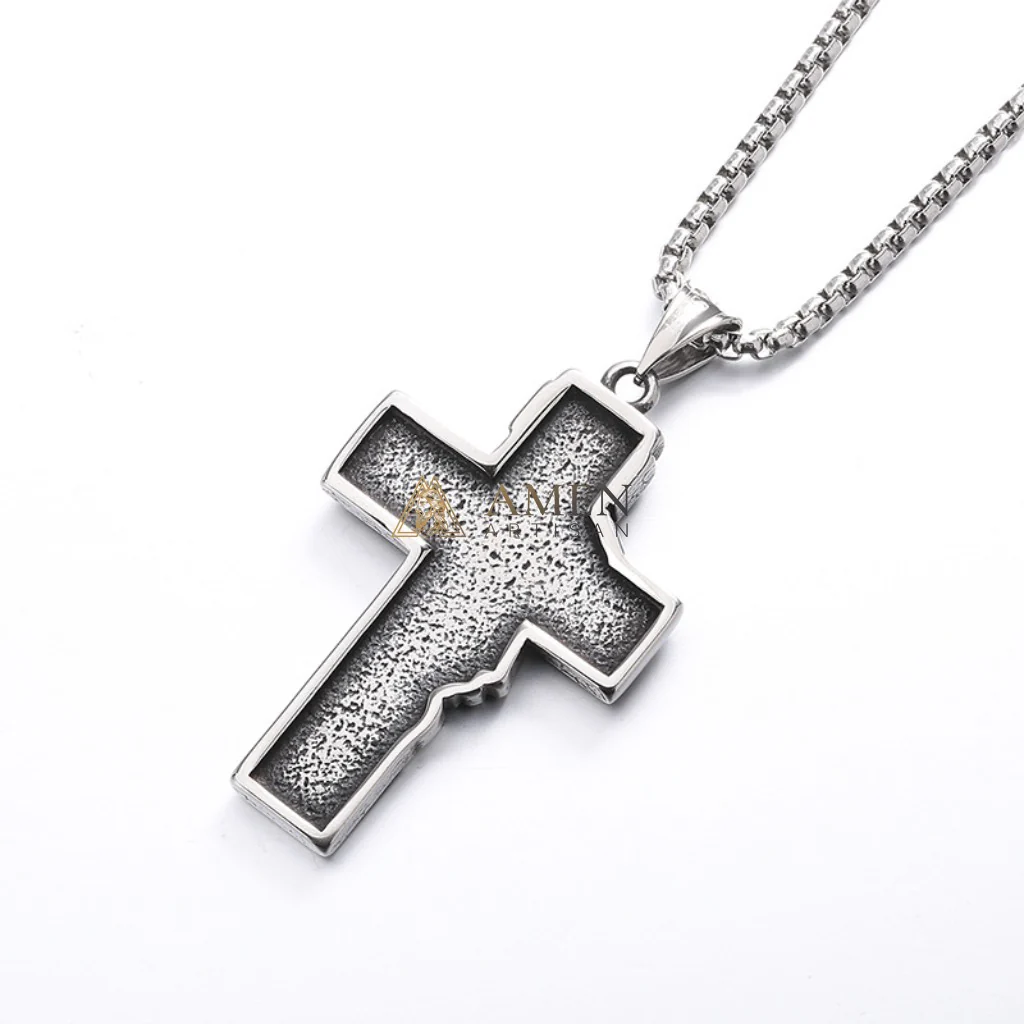 Jesus Cross Pendant Necklace Amen Artisan - Image 2