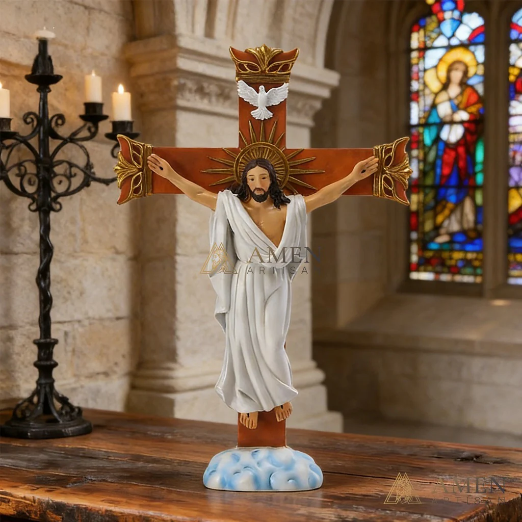 Jesus Crucifixion Statue  Amen Artisan - Image 3