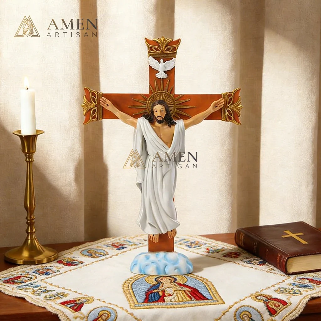 Jesus Crucifixion Statue  Amen Artisan - Image 4