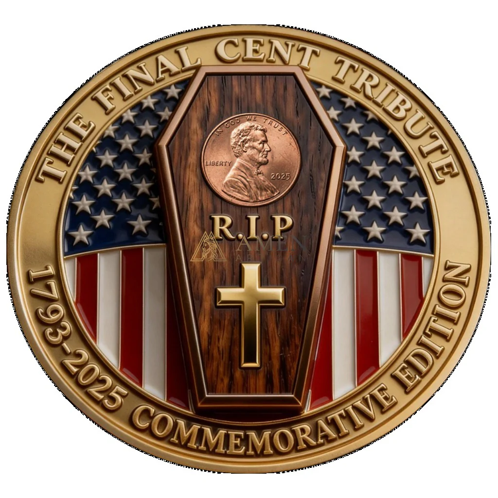 Jesus & The Last Cent Tribute Commemorative Coin Amen Artisan - Image 4