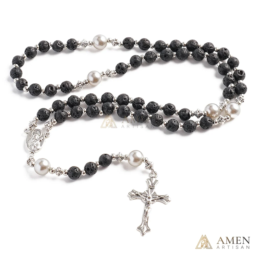 【Deal Today】Lava Stone Rosary - Image 2