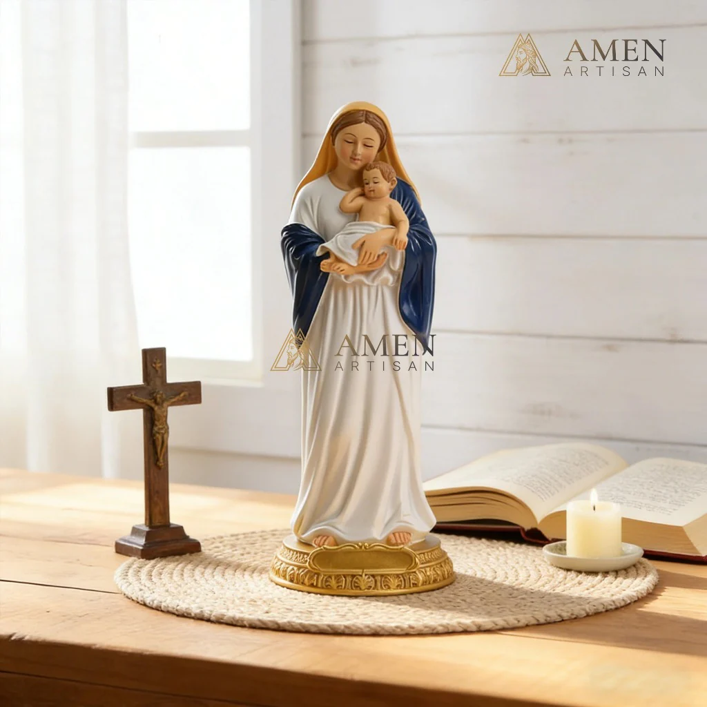 Madonna and Child Statue Amen Artisan