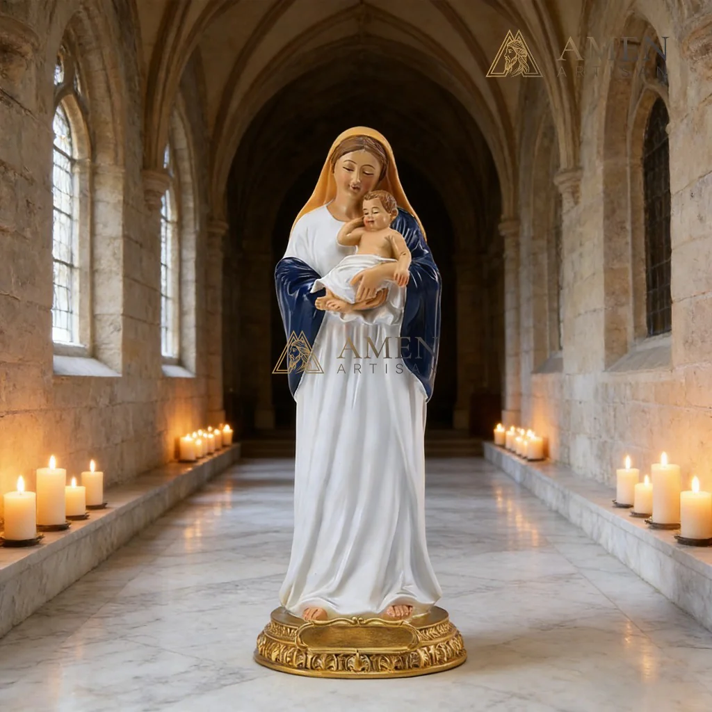 Madonna and Child Statue Amen Artisan - Image 2