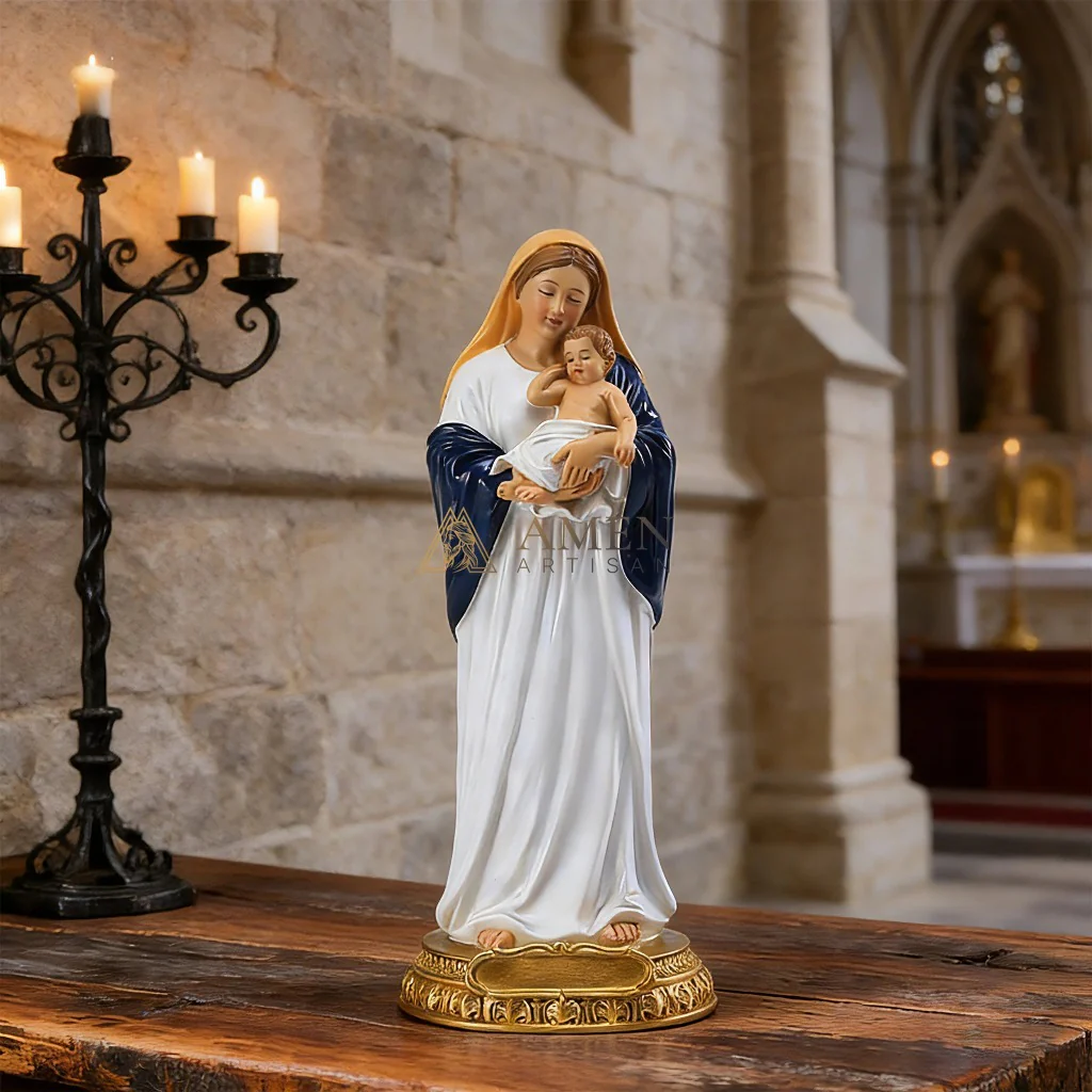Madonna and Child Statue Amen Artisan - Image 3