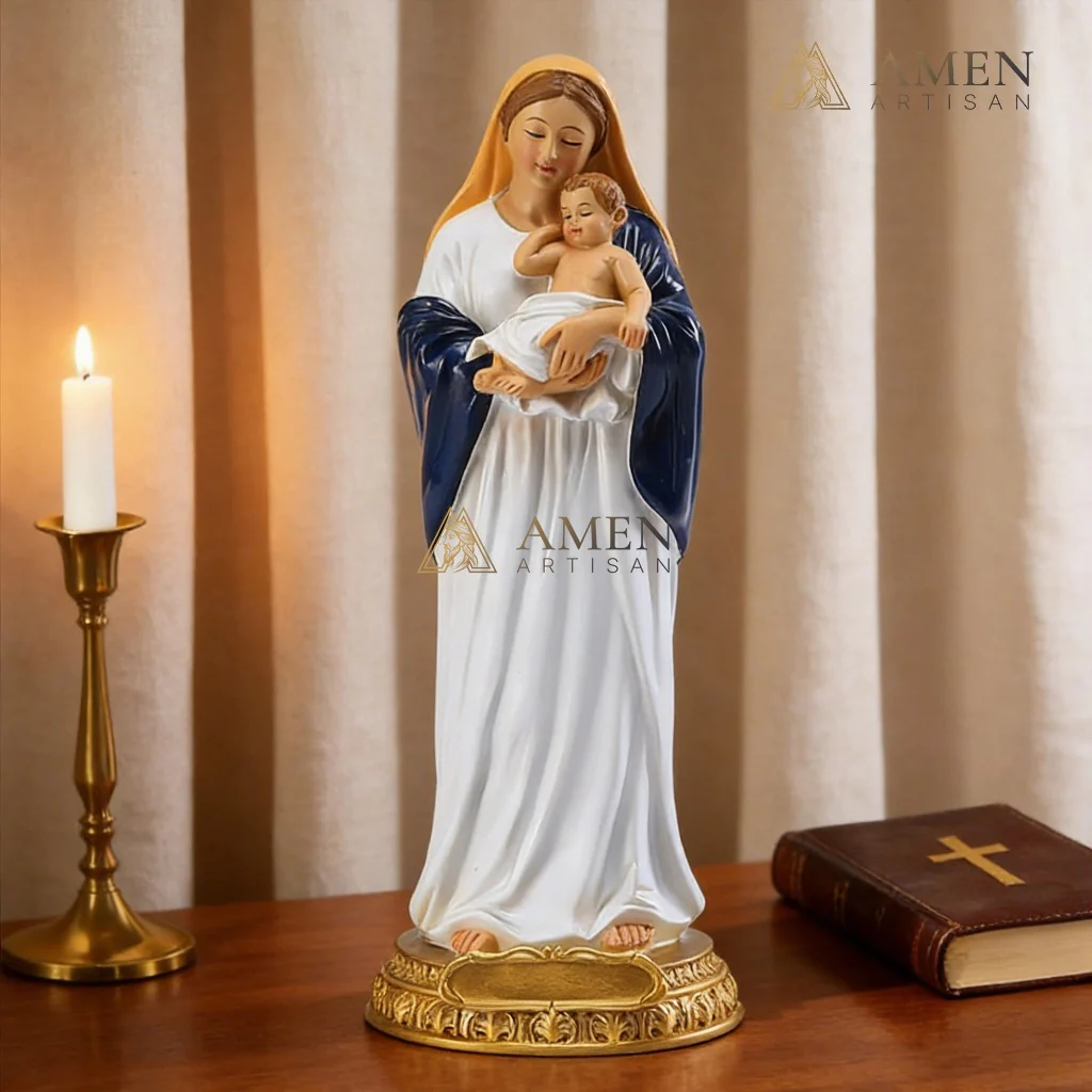Madonna and Child Statue Amen Artisan - Image 4