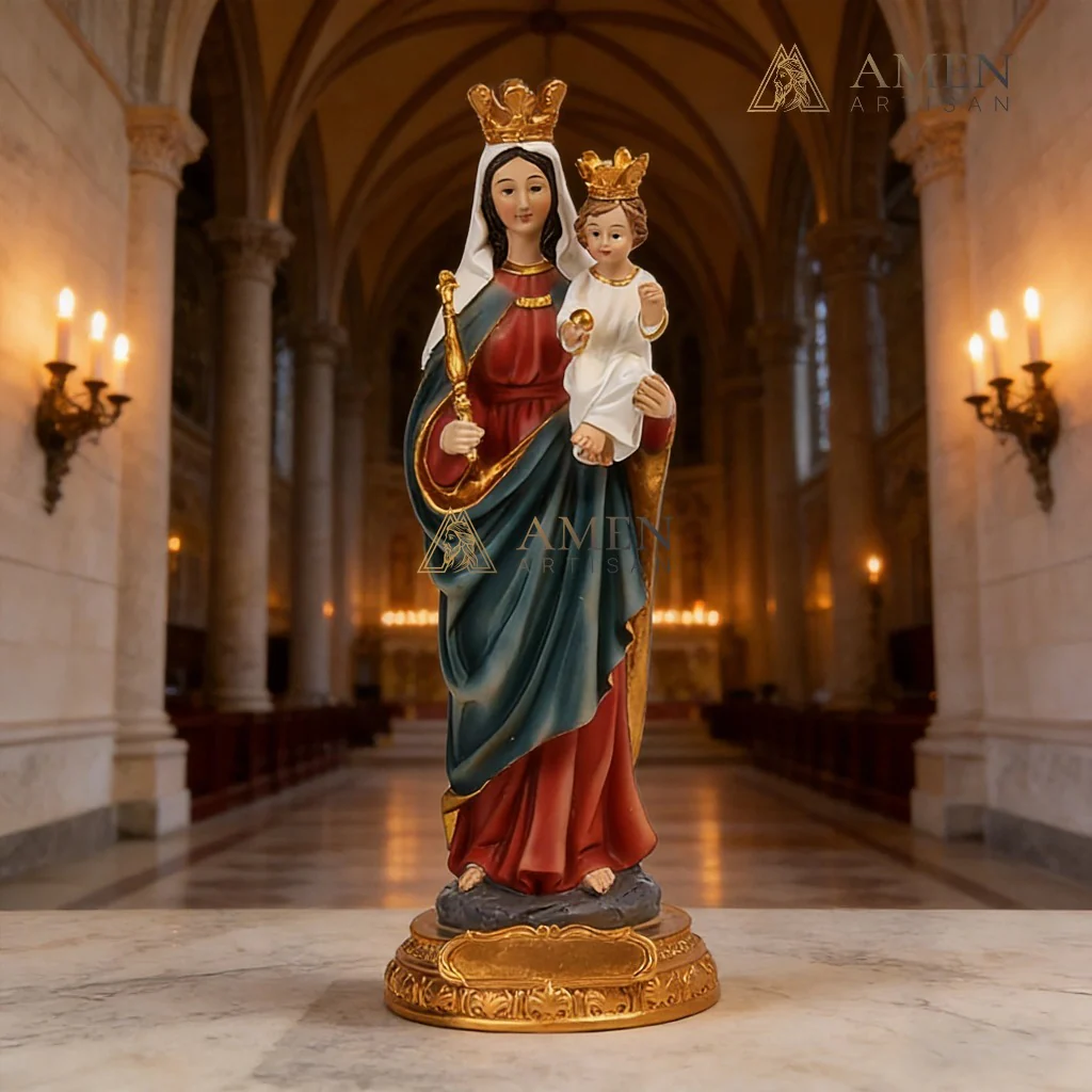 Madonna and Child Statue Amen Artisan - Image 2