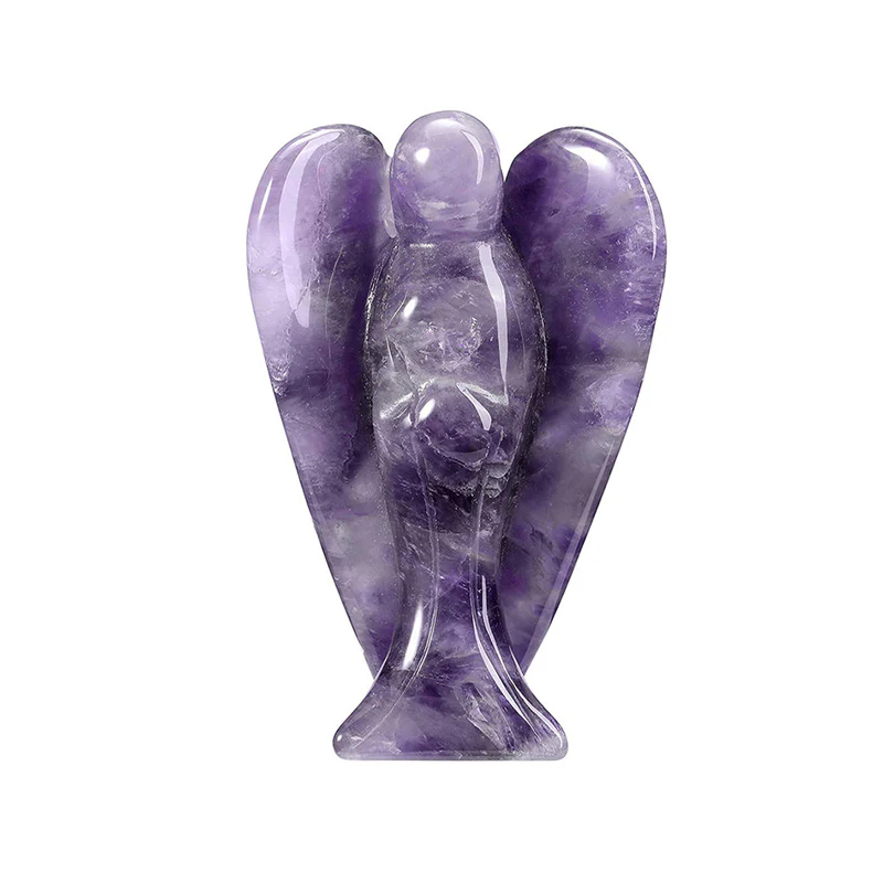 Hand-Carved Crystal Angel Frame – Peace, Guidance & Protection |  Amen Artisan - Image 14
