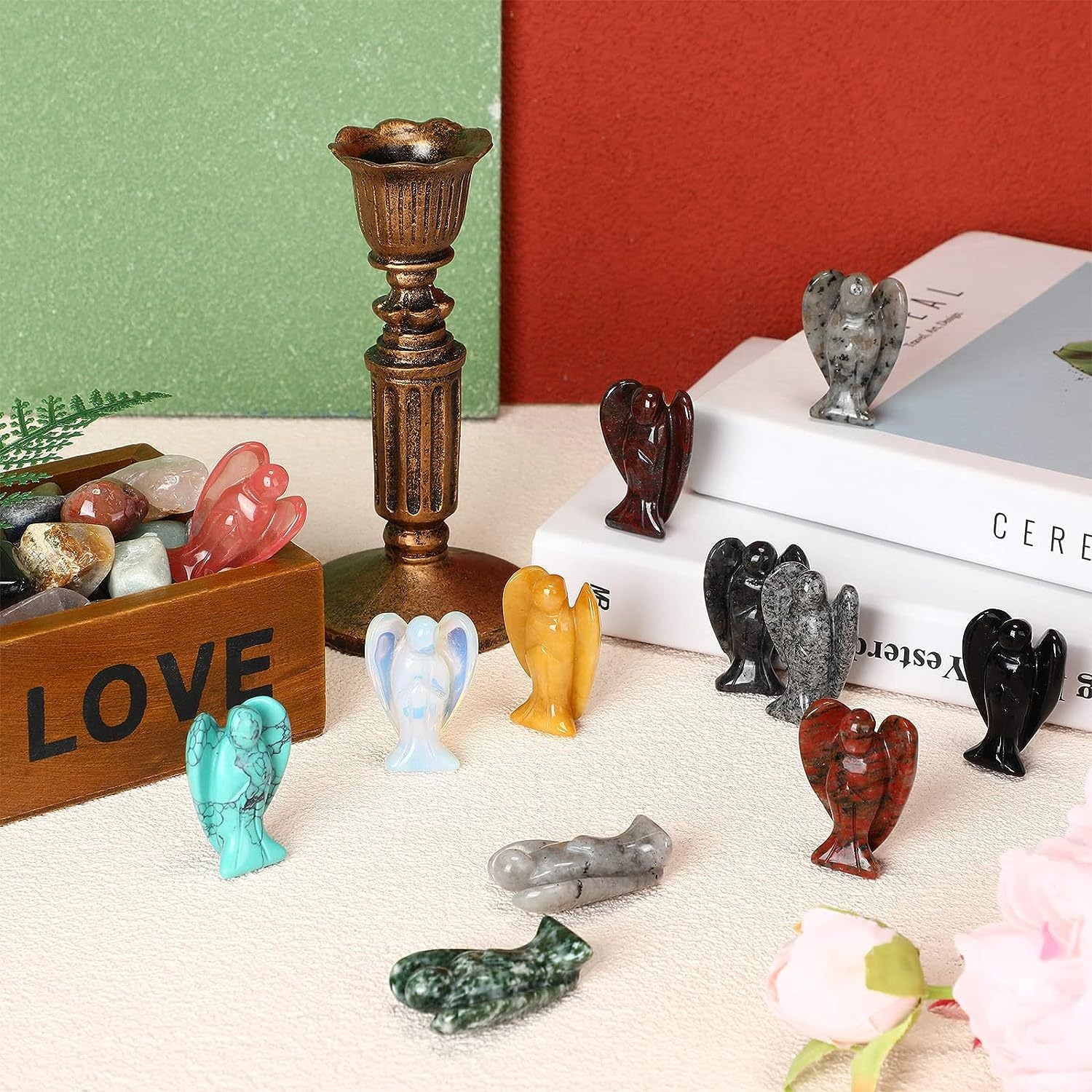 Hand-Carved Crystal Angel Frame – Peace, Guidance & Protection |  Amen Artisan - Image 3