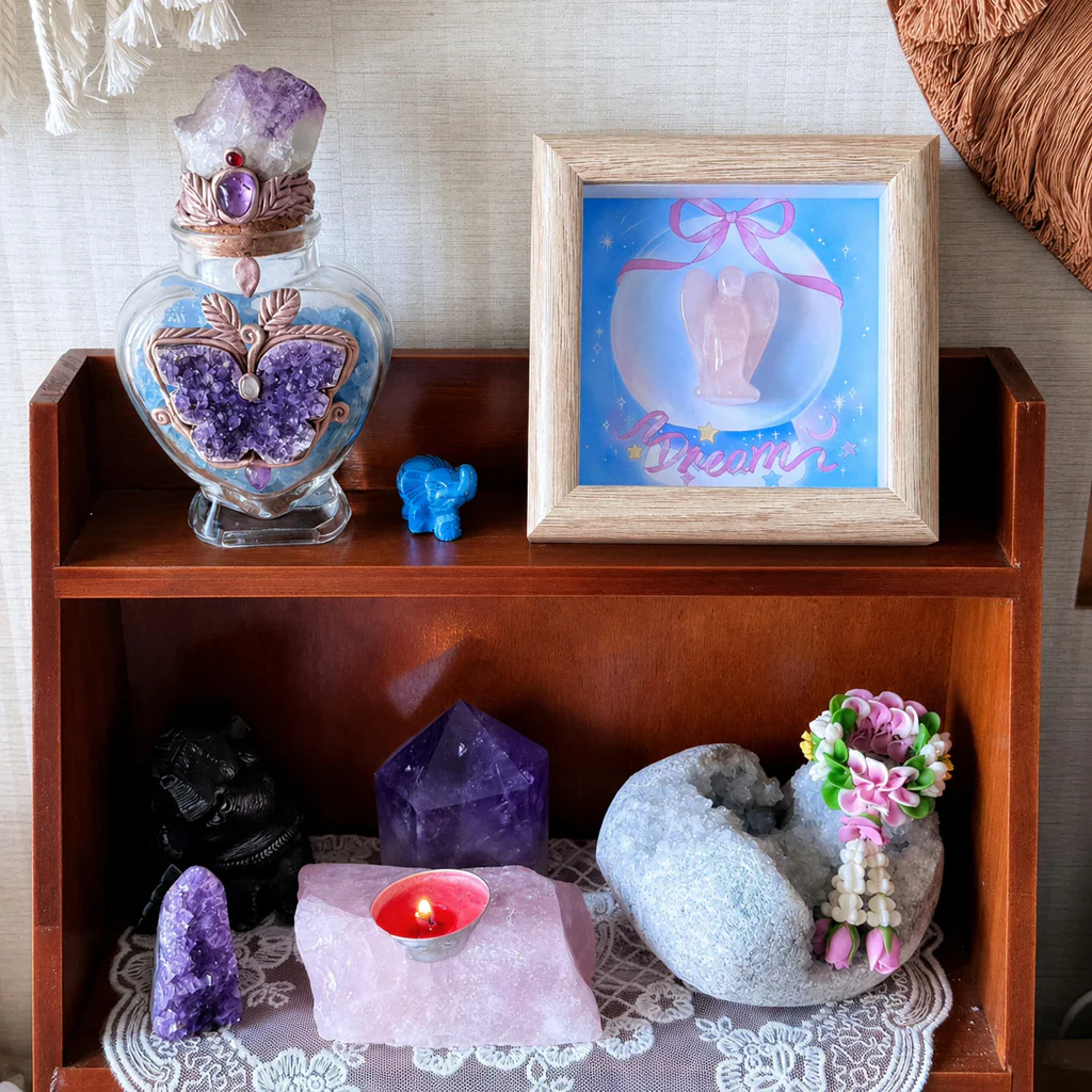 Hand-Carved Crystal Angel Frame – Peace, Guidance & Protection |  Amen Artisan - Image 52