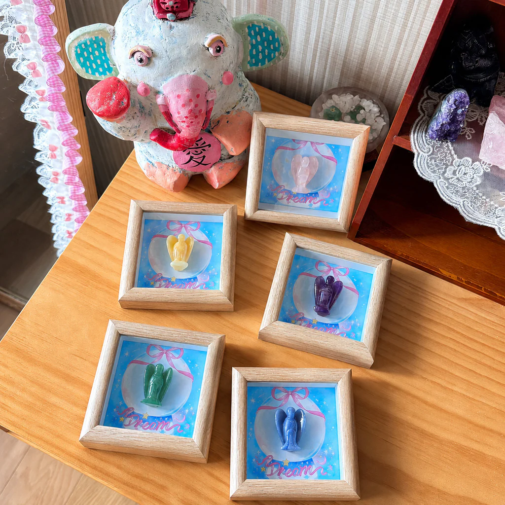Hand-Carved Crystal Angel Frame – Peace, Guidance & Protection |  Amen Artisan - Image 54