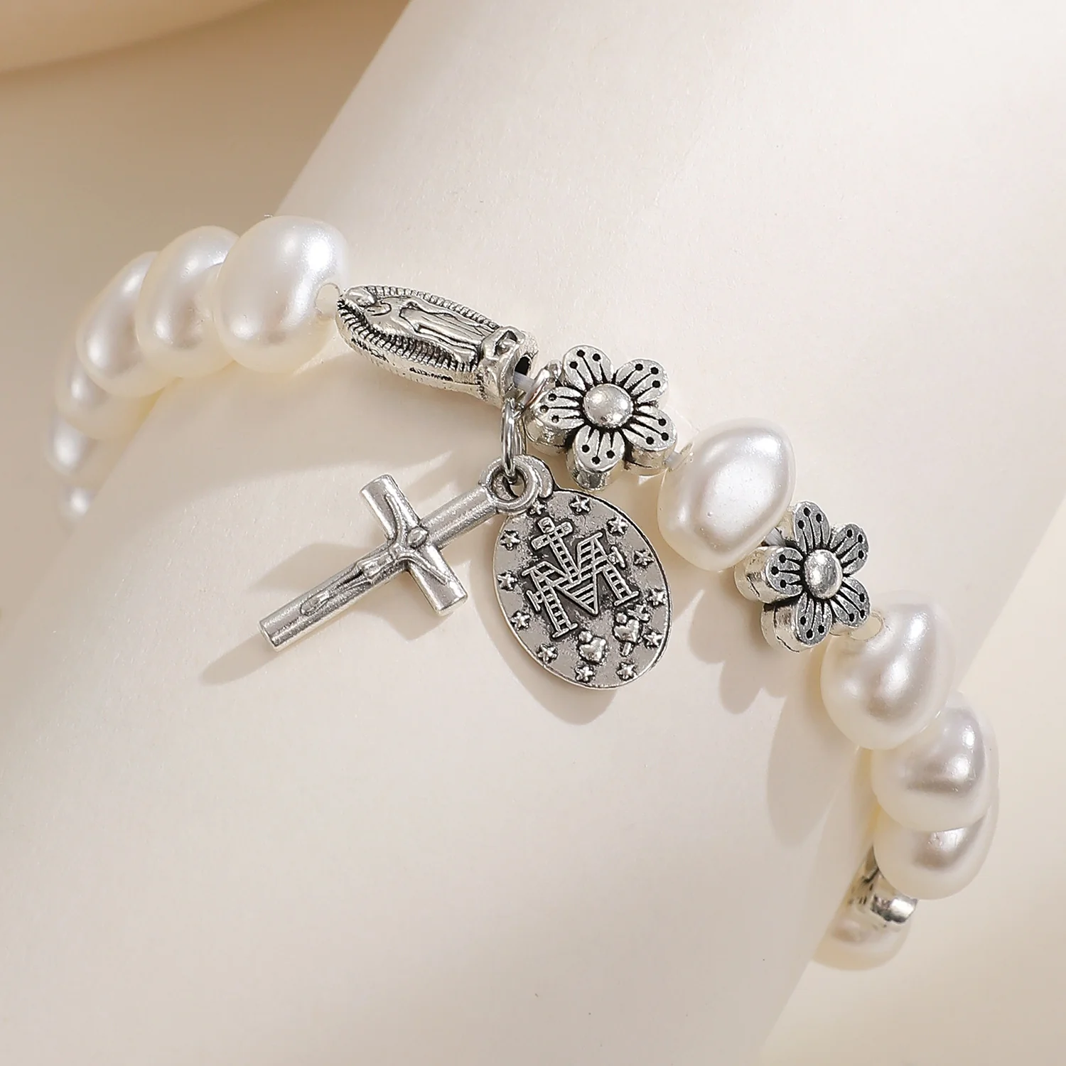 Our Lady of Pearl Bracelet Amen Artisan - Image 2