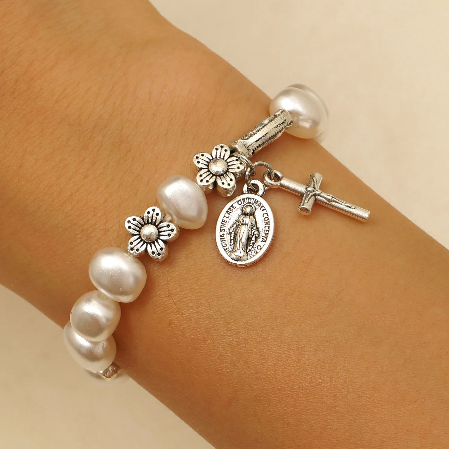 Our Lady of Pearl Bracelet Amen Artisan - Image 3