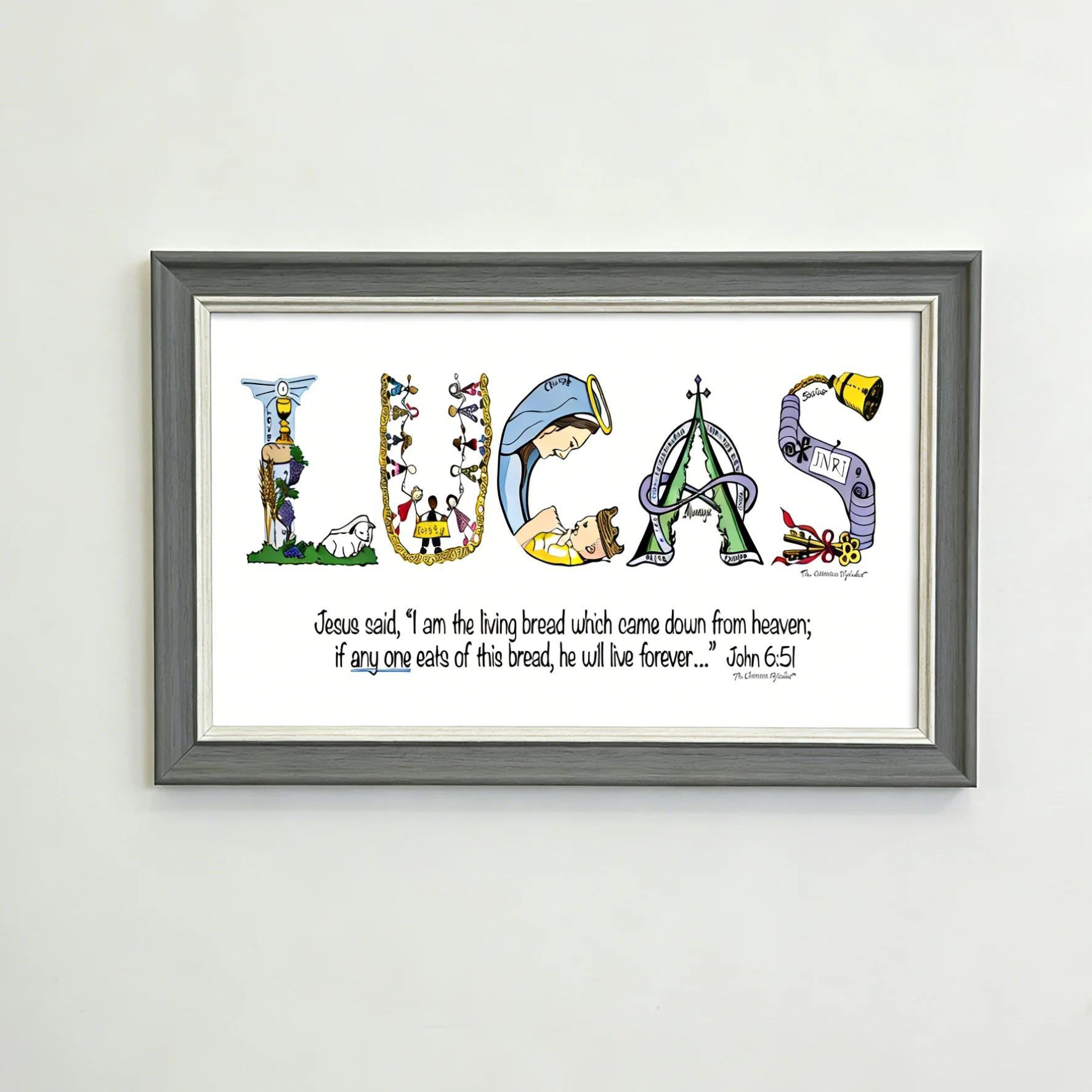 Personalized Christian Name Art Frame - A Name. A Promise. A Gift That Lasts Forever. - Image 3