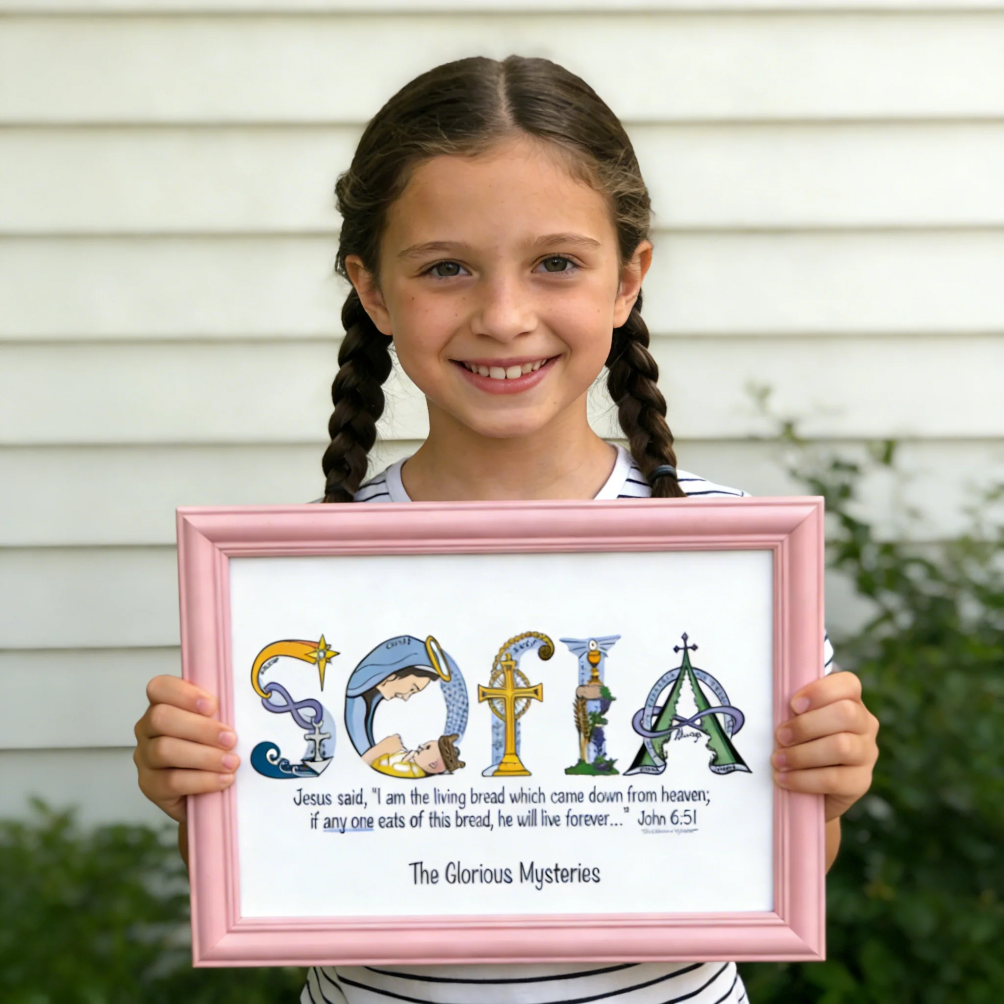 Personalized Christian Name Art Frame - A Name. A Promise. A Gift That Lasts Forever. - Image 5