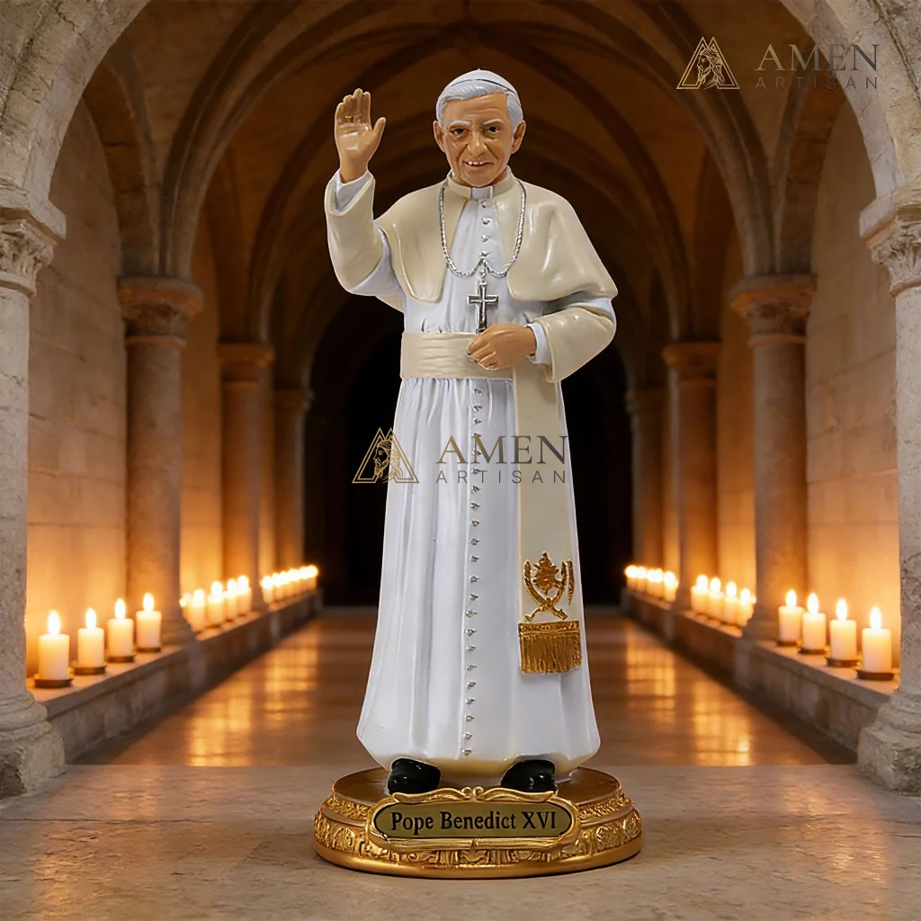 Pope Benedict XVI Statue Amen Artisan - Image 2