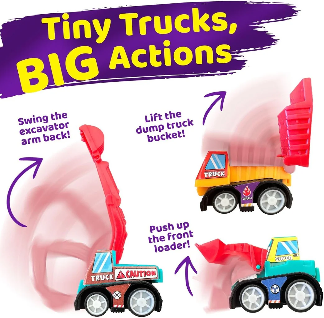 Prefilled Easter Eggs Colorful Easter Construction Truck Egg Set Amen Artisan - Image 4