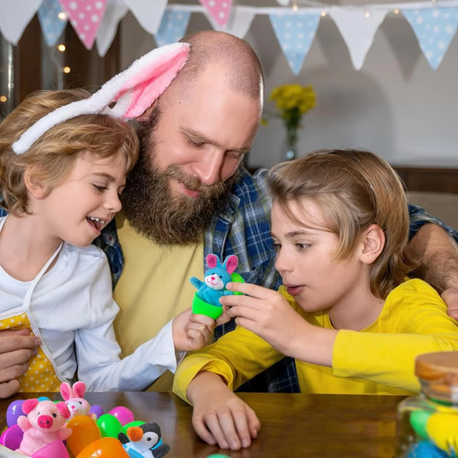 Prefilled Easter Eggs with Animal & Family Finger Puppet Easter Egg Gift Set Amen Artisan - Image 6