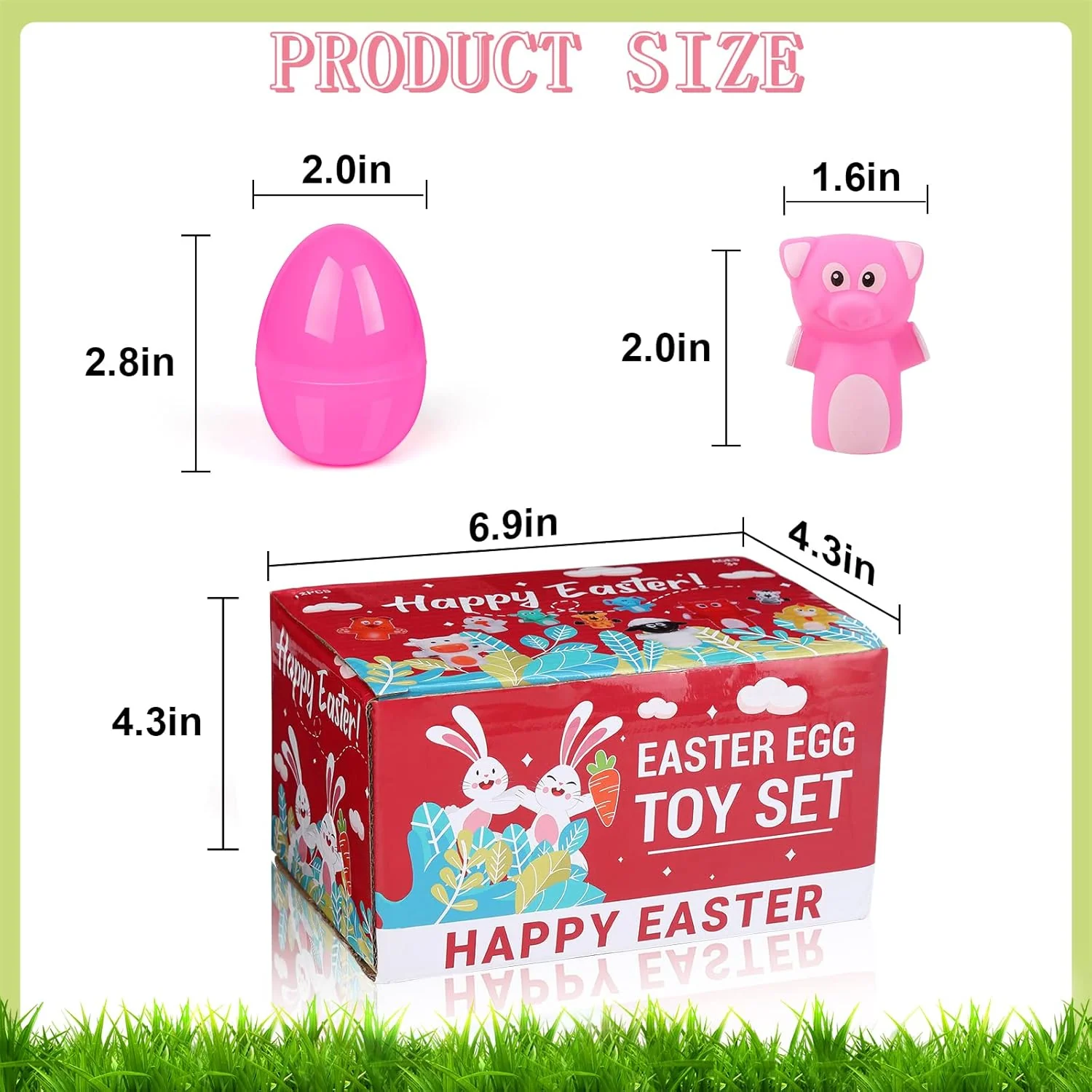 Prefilled Easter Eggs with Animal Finger Puppets Easter Egg Gift Set Amen Artisan - Image 4