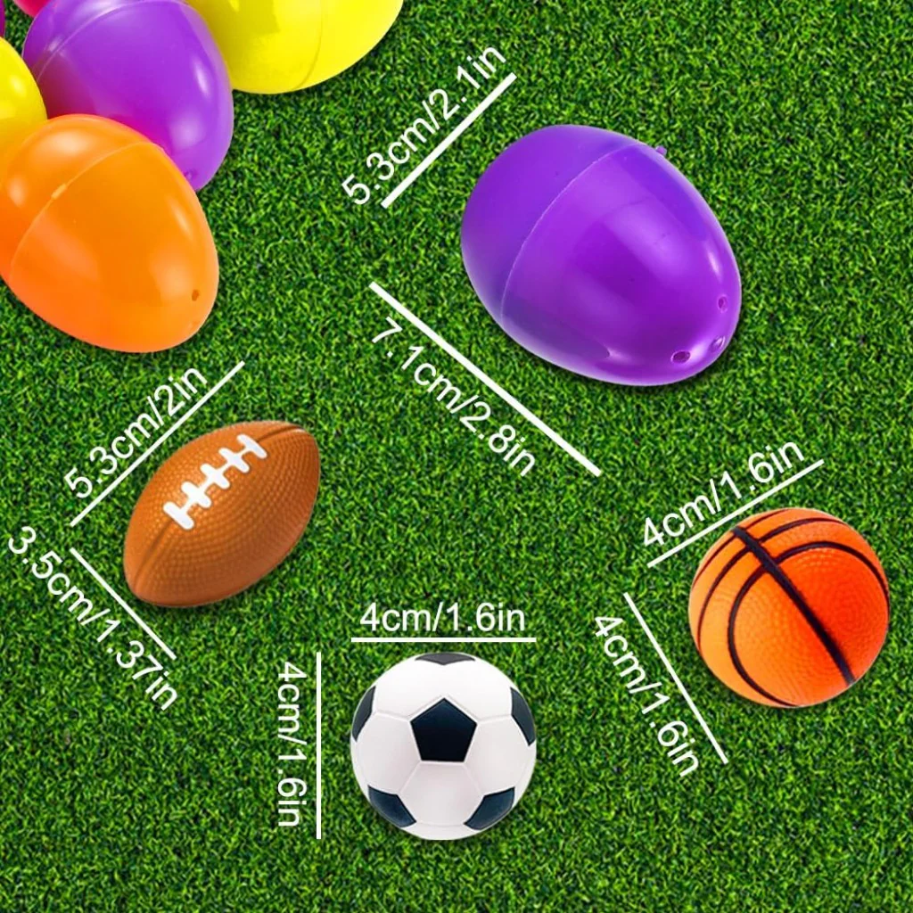 Prefilled Easter Eggs with Colorful Sports Easter Egg Gift Set  Amen Artisan - Image 3