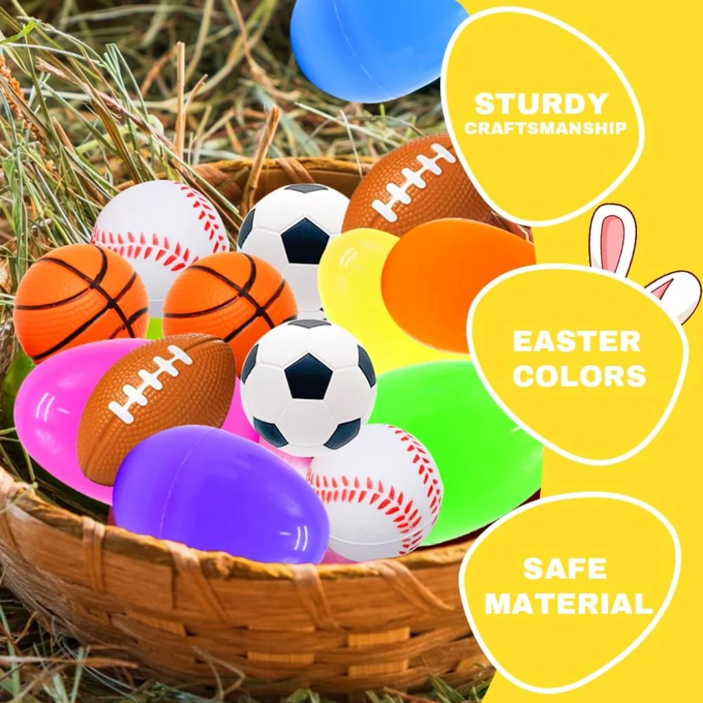 Prefilled Easter Eggs with Colorful Sports Easter Egg Gift Set  Amen Artisan - Image 5