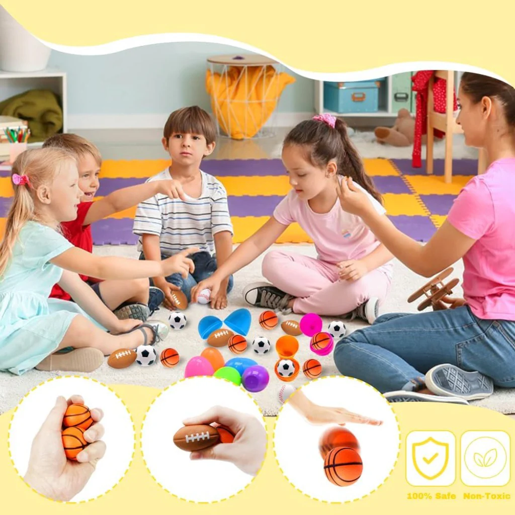 Prefilled Easter Eggs with Colorful Sports Easter Egg Gift Set  Amen Artisan - Image 6