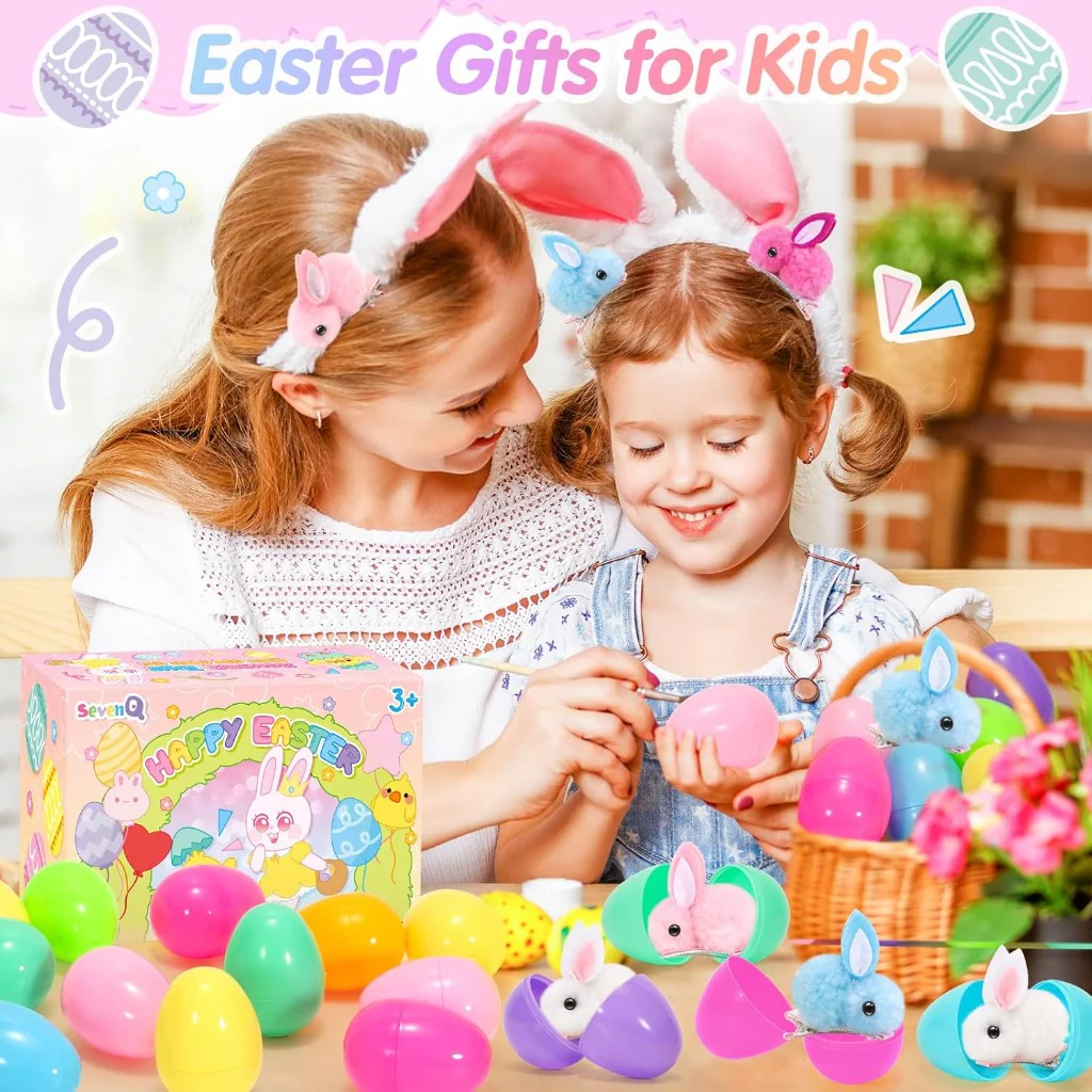 Prefilled Easter Eggs with Easter Eggs Bunny Hair Clip Gift Set Amen Artisan - Image 5
