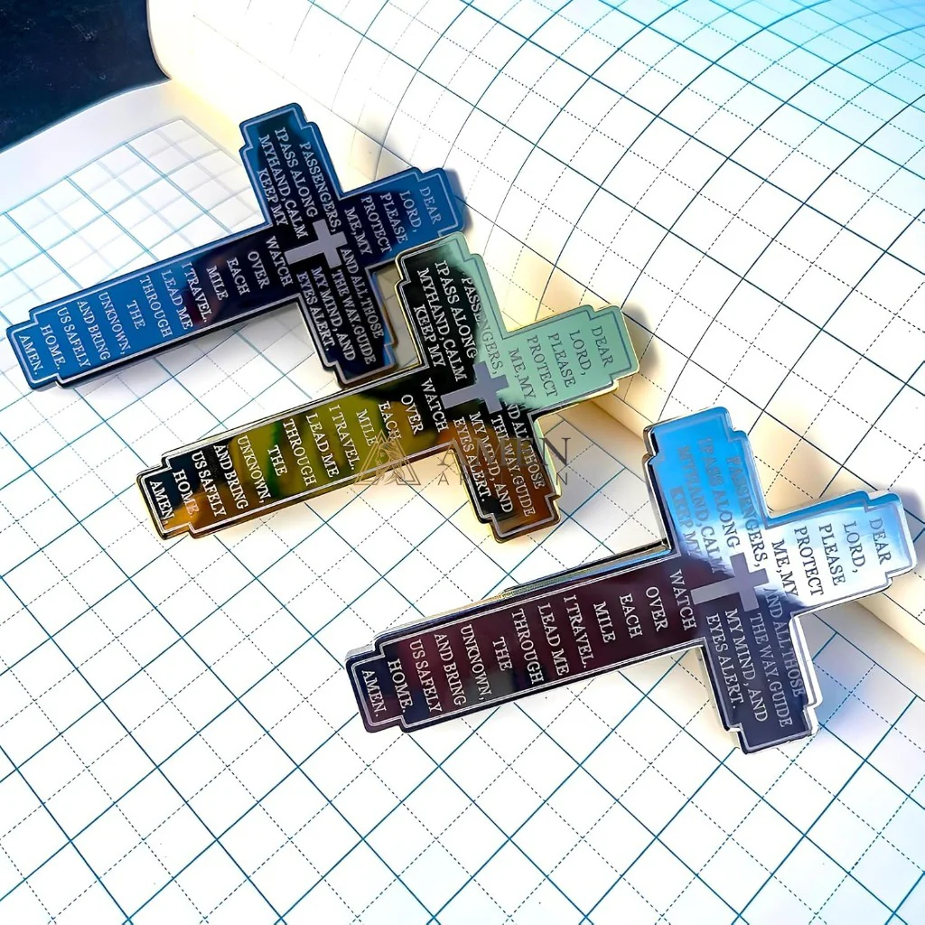 Protective Cross Car Visor Clip Amen Artisan - Image 7