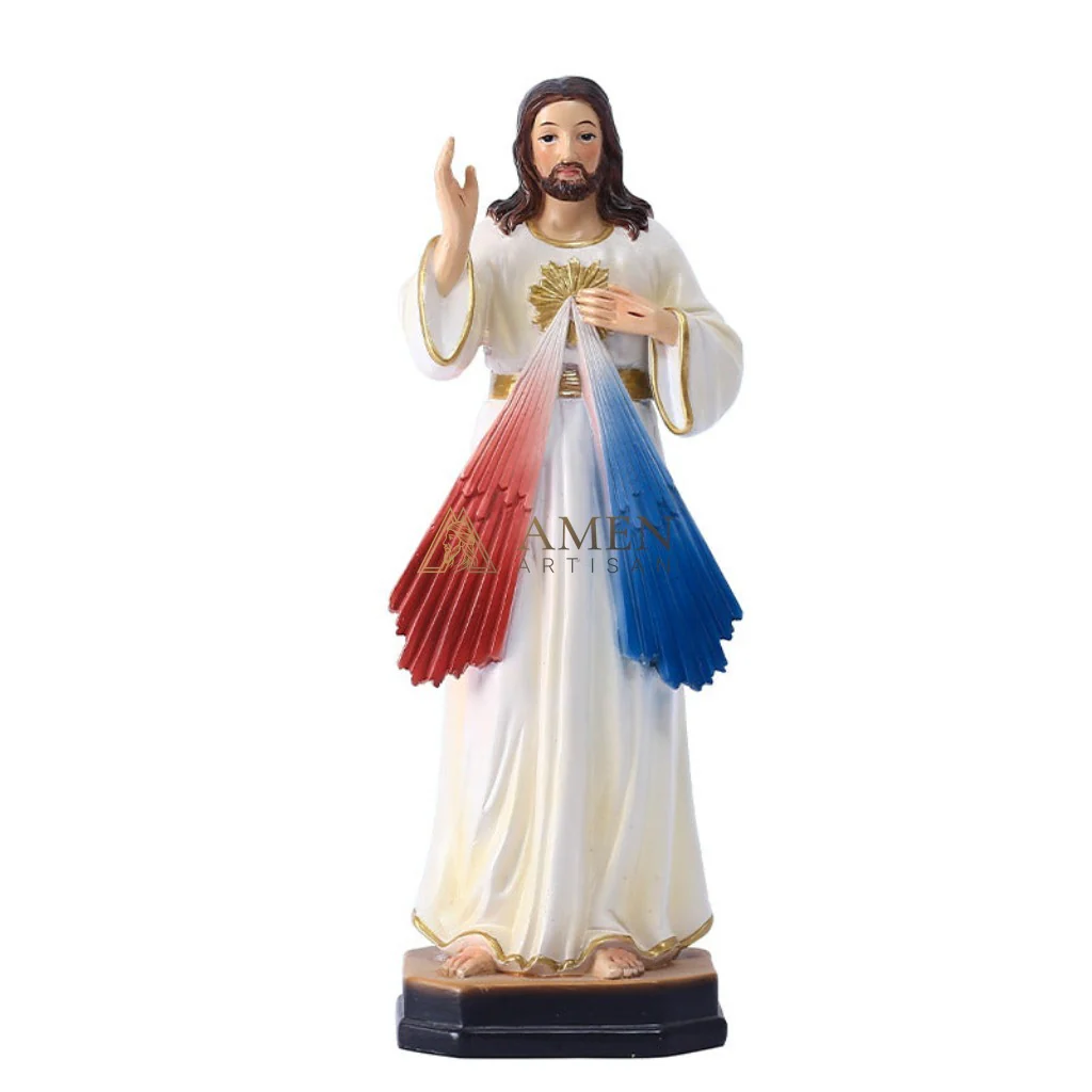 Sacred Heart of Jesus Statue Amen Artisan - Image 5
