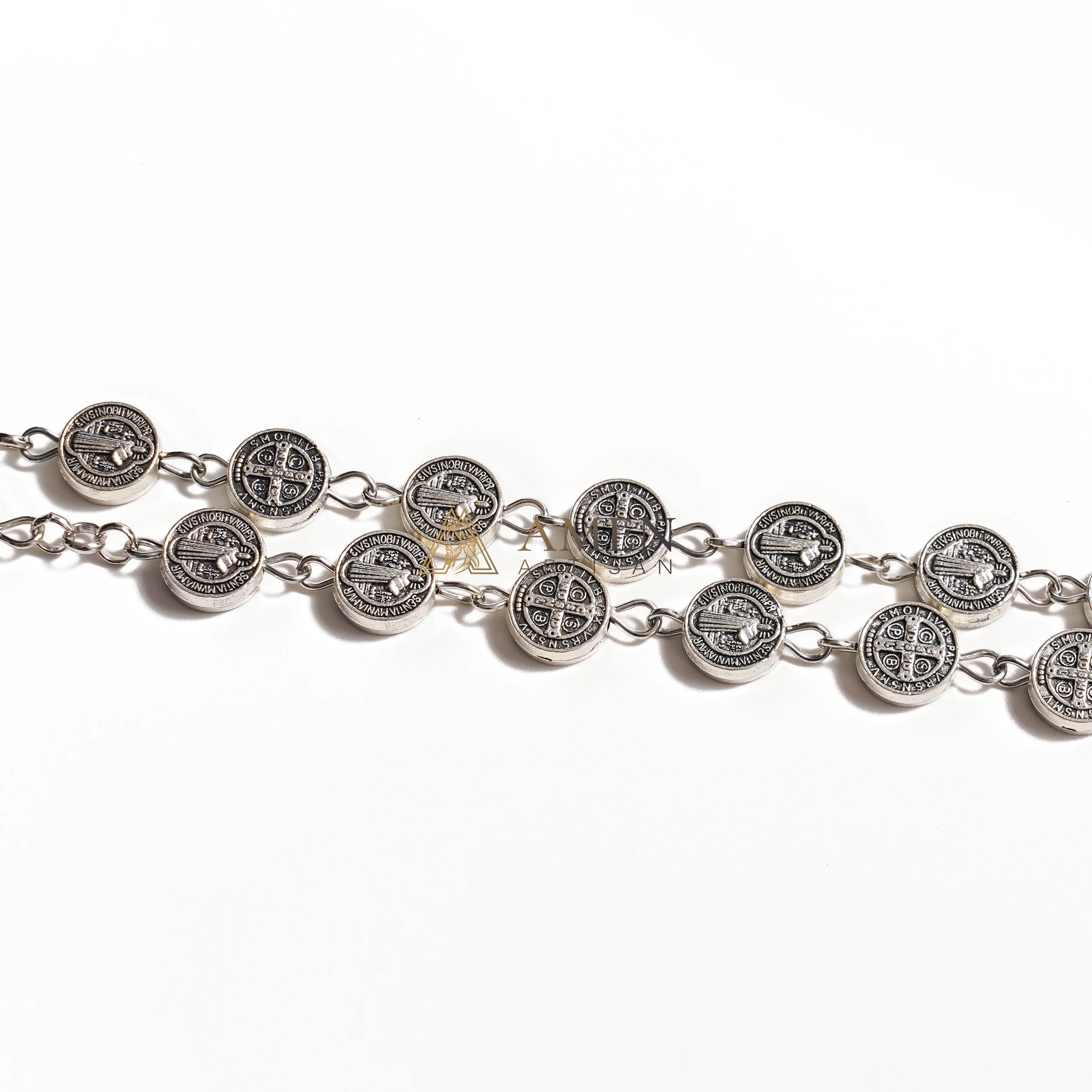 Saint Benedict Medal Rosary Amen Artisan - Image 2