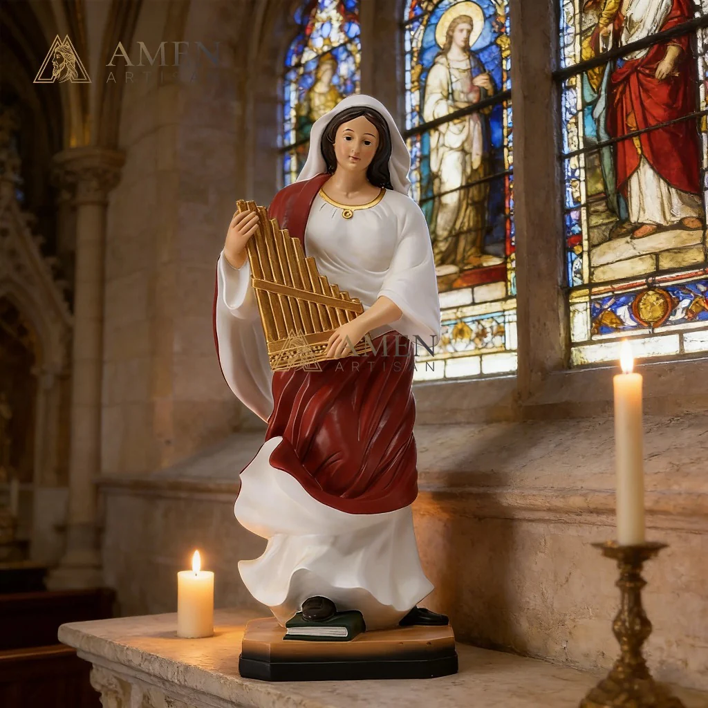 Saint Cecilia Statue Amen Artisan - Image 3