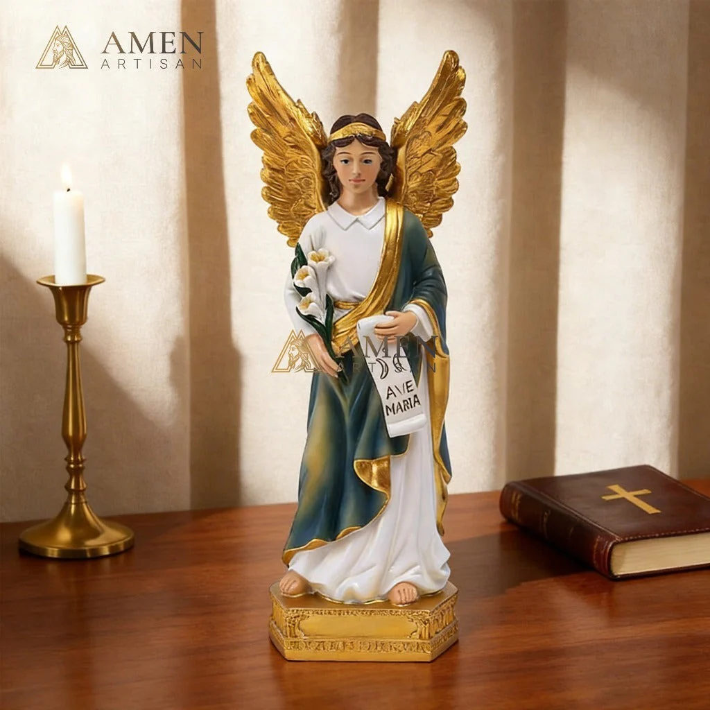 Saint Gabriel The Archangel Statue Amen Artisan - Image 4