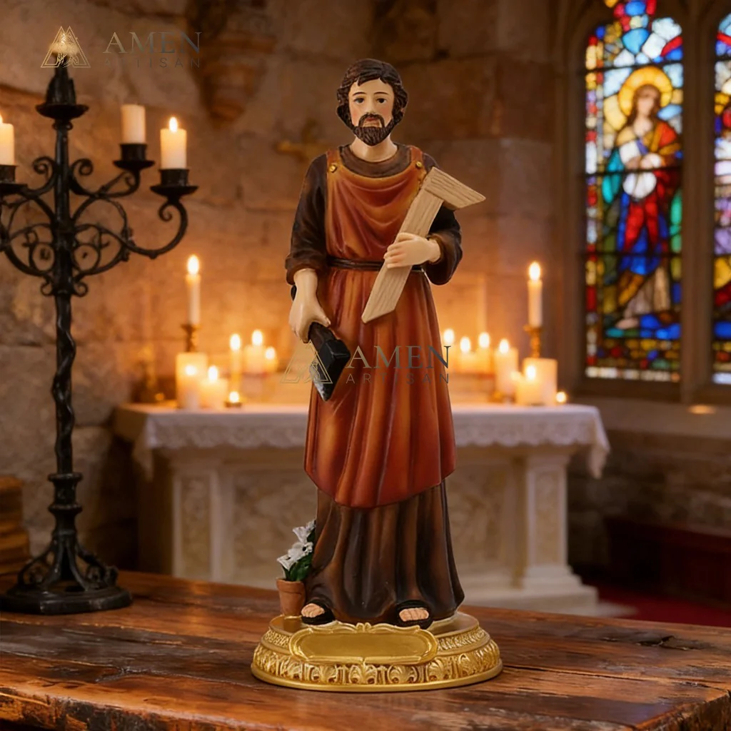 Saint Joseph Statue Amen Artisan - Image 3