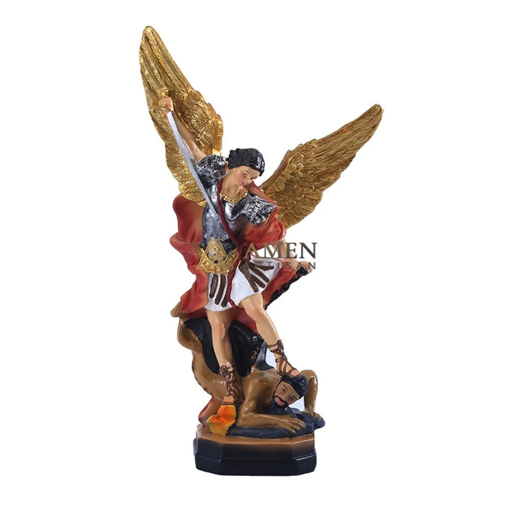 Saint Michael The Archangel Statue Amen Artisan - Image 5