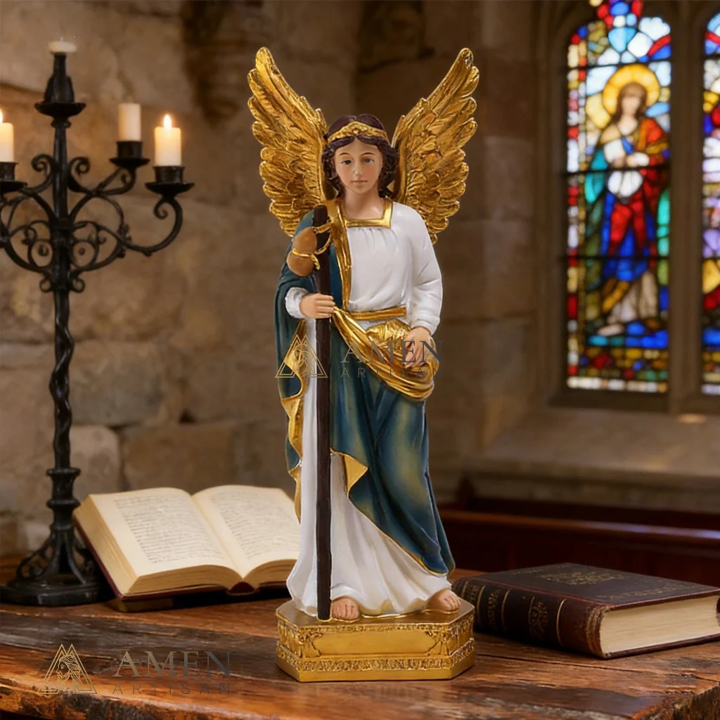 Saint Raphael The Archangel Statue Amen Artisan - Image 3