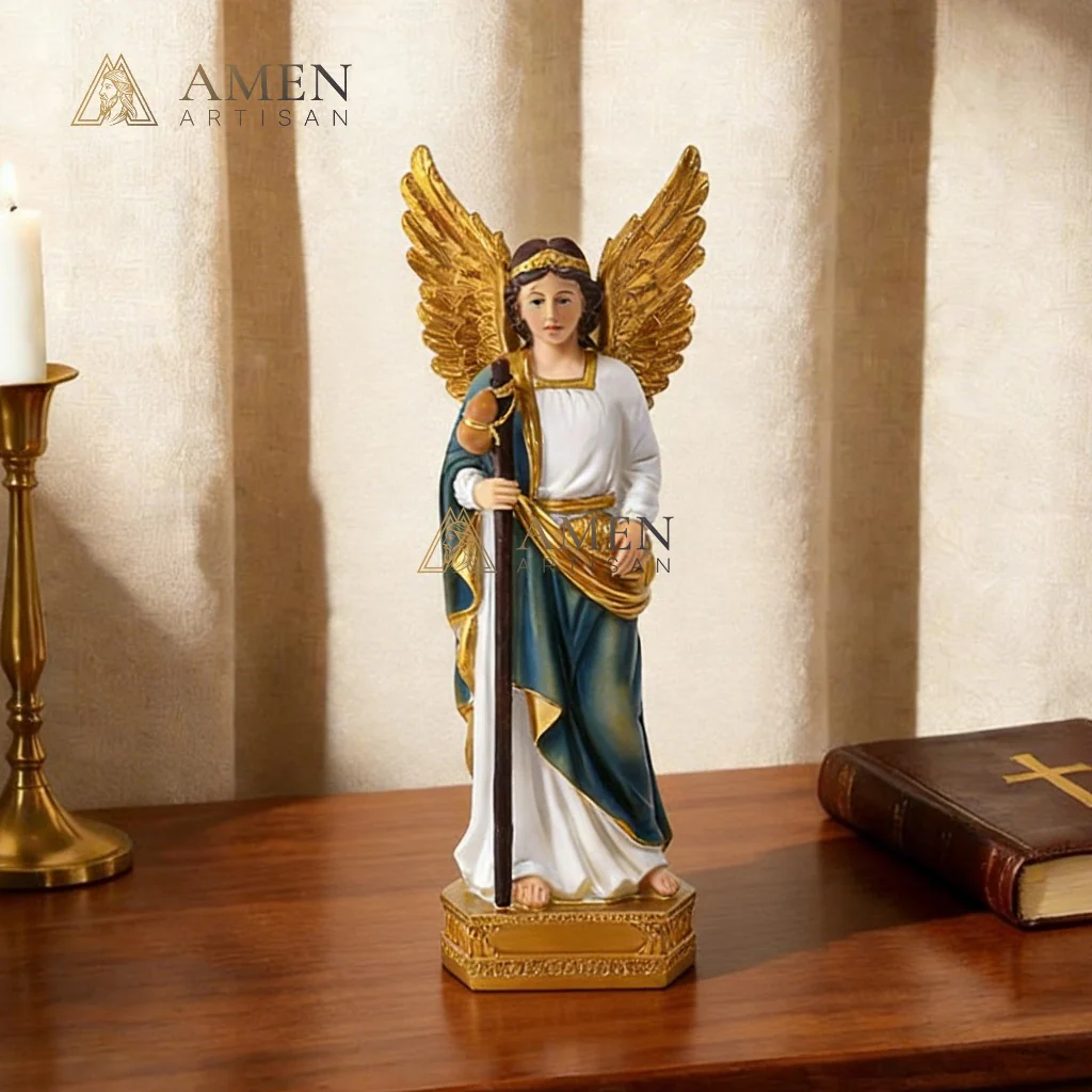 Saint Raphael The Archangel Statue Amen Artisan - Image 4