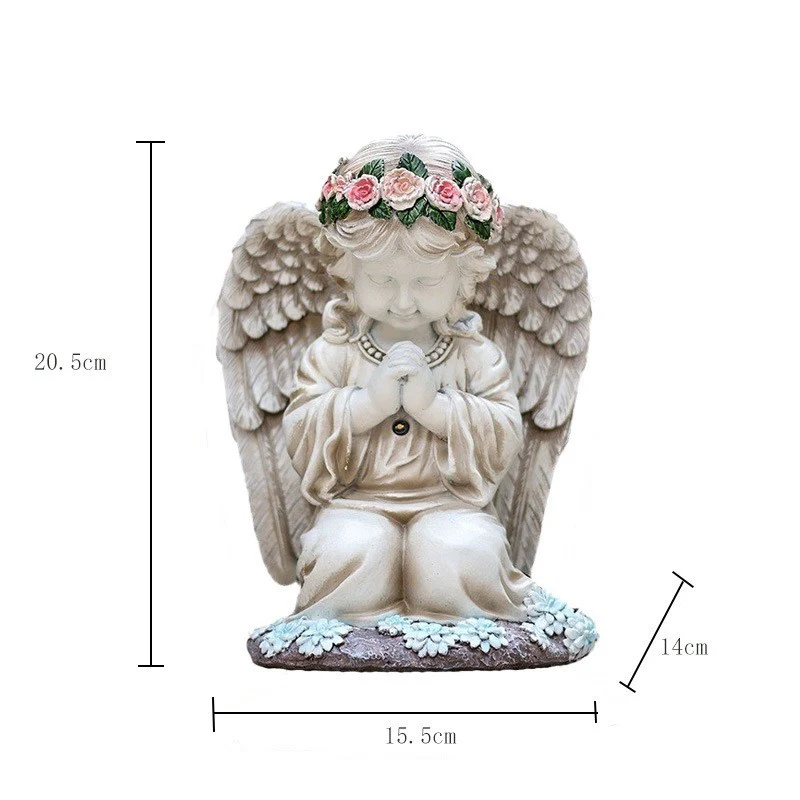Solar Flower Fairy & Angel Garden Sculpture | Outdoor Patio Light Decor, Enchanted LED Ornament - Image 5