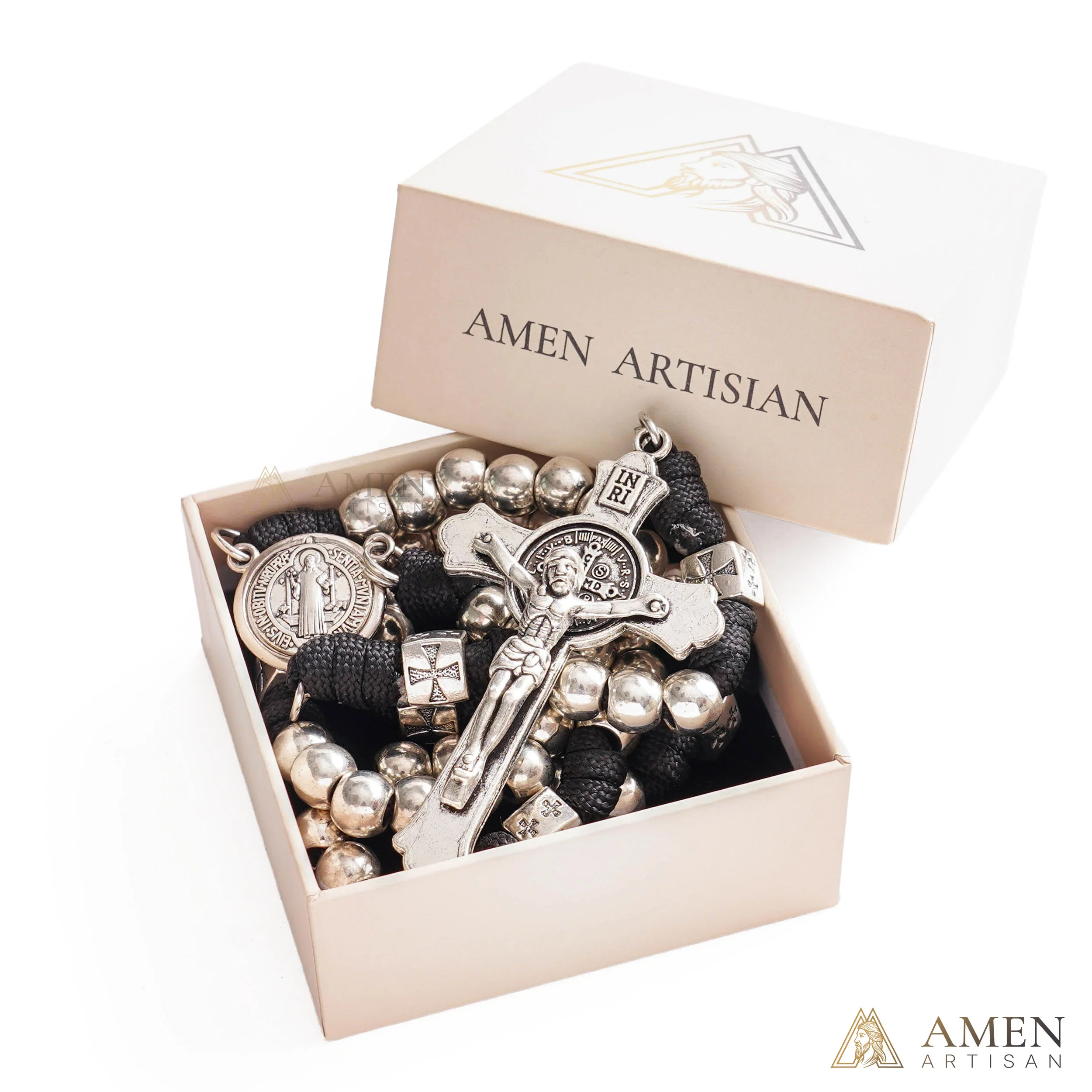【Limited-Time 50% Off】Heavy Brass Saint Benedict Rosary – Built for Strength & Weight (~5oz) - Image 11