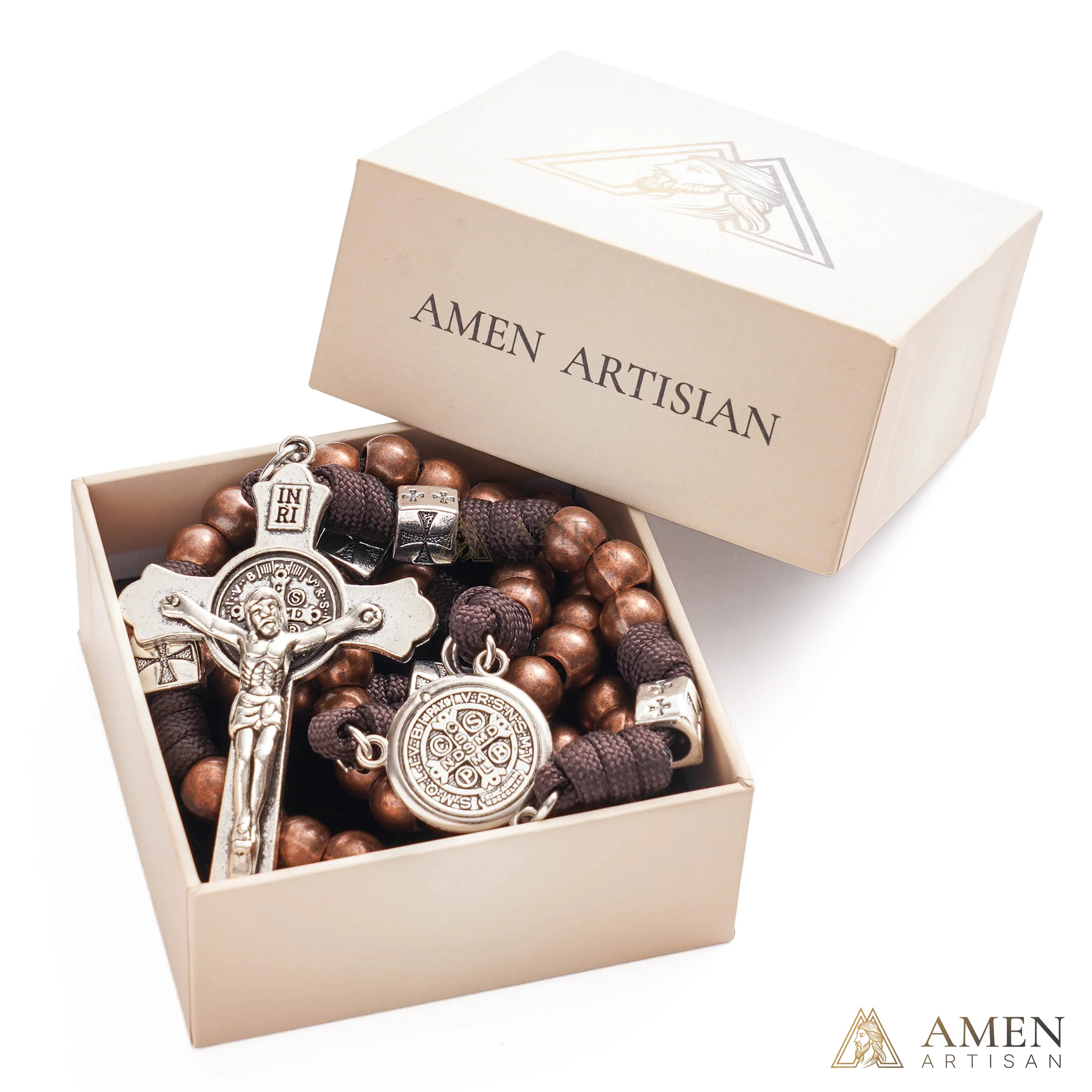 【Limited-Time 50% Off】Heavy Brass Saint Benedict Rosary – Built for Strength & Weight (~5oz) - Image 16