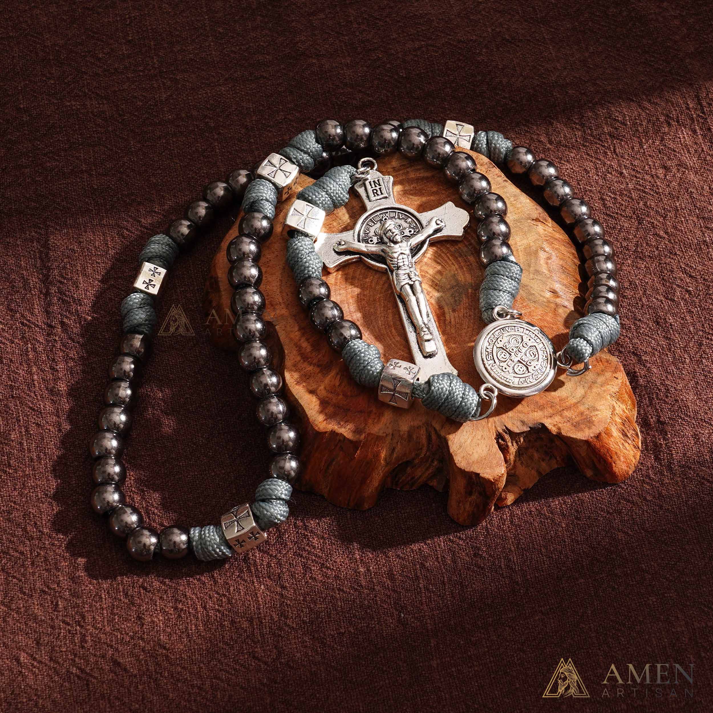 【Limited-Time 50% Off】Heavy Brass Saint Benedict Rosary – Built for Strength & Weight (~5oz) - Image 19