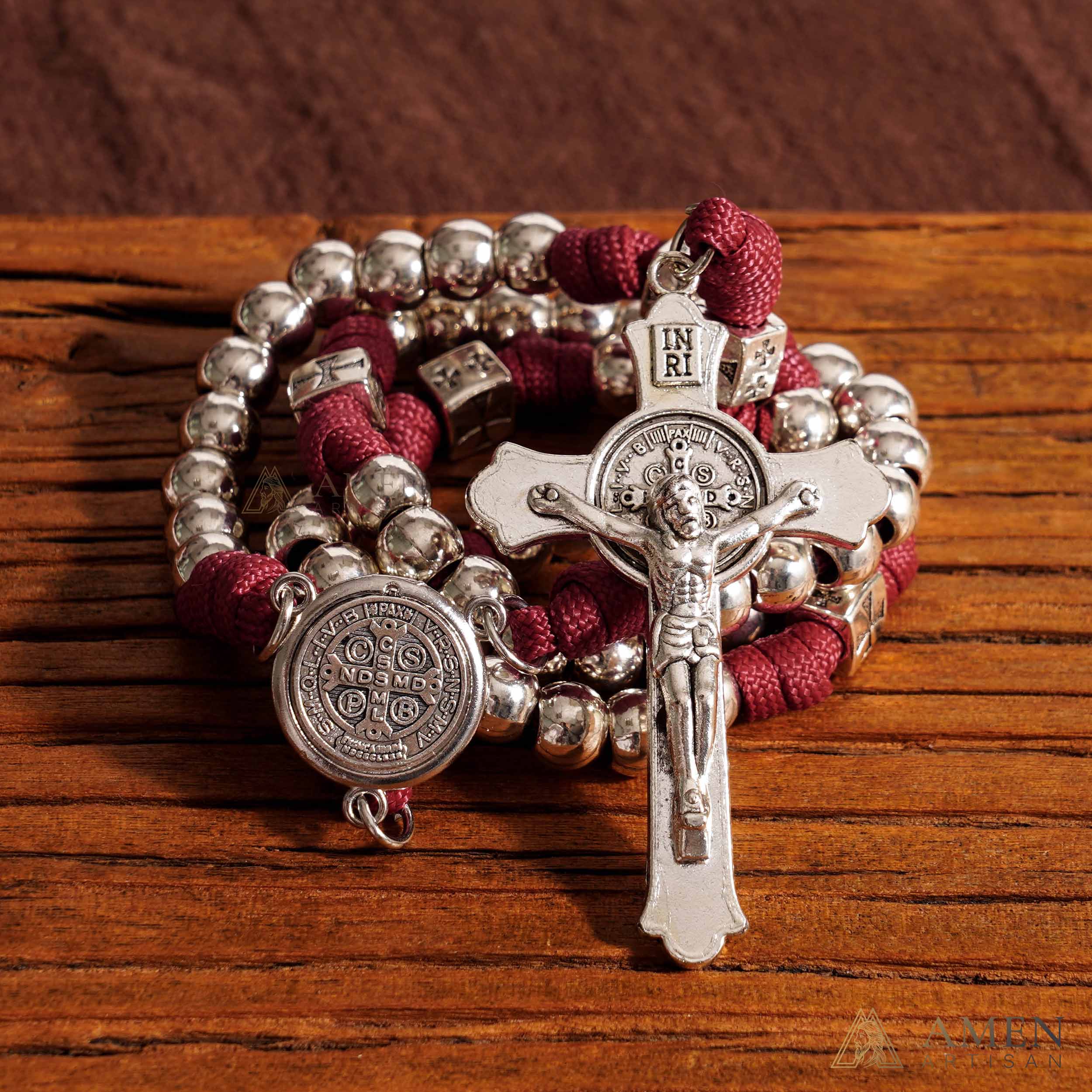 【Limited-Time 50% Off】Heavy Brass Saint Benedict Rosary – Built for Strength & Weight (~5oz) - Image 22