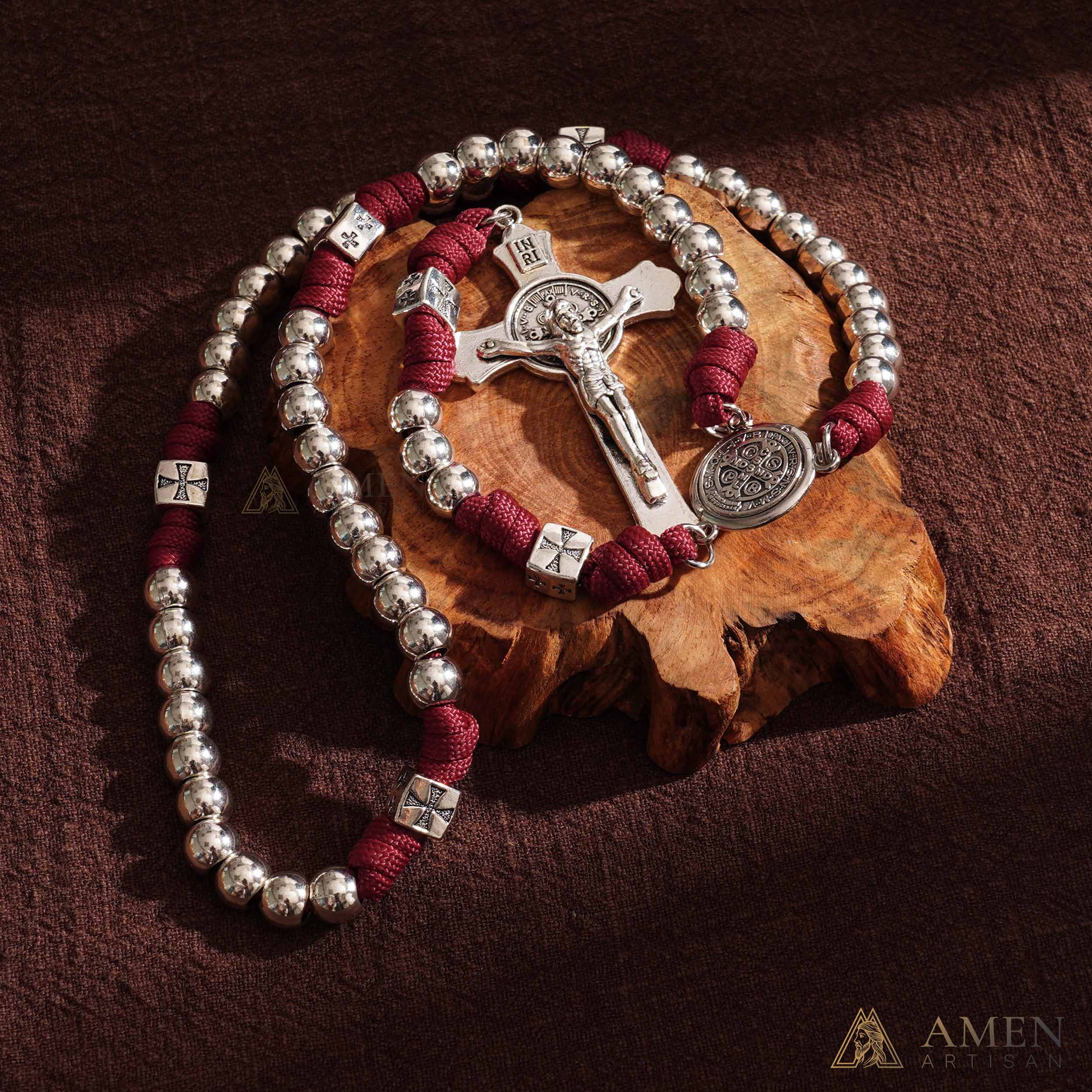 【Limited-Time 50% Off】Heavy Brass Saint Benedict Rosary – Built for Strength & Weight (~5oz) - Image 23