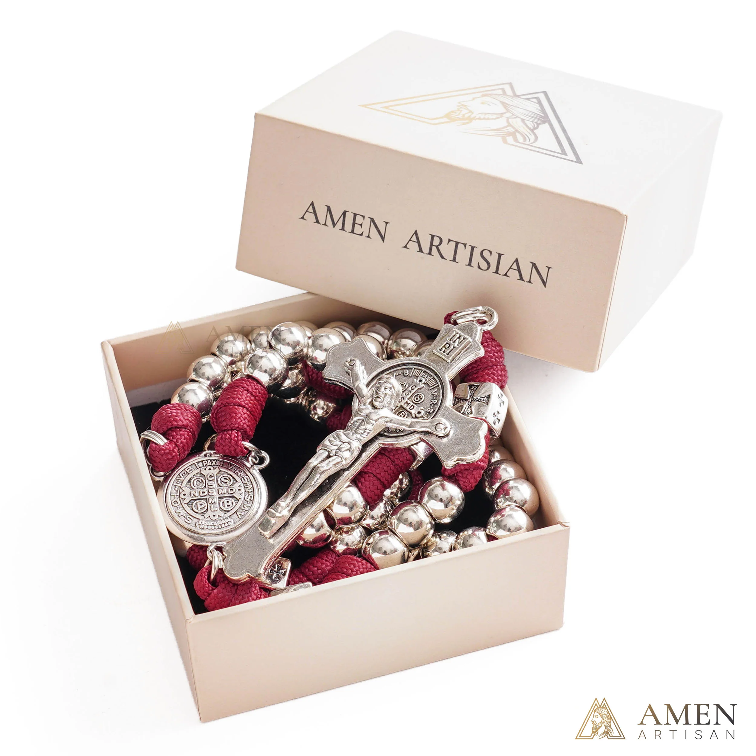 【Limited-Time 50% Off】Heavy Brass Saint Benedict Rosary – Built for Strength & Weight (~5oz) - Image 25