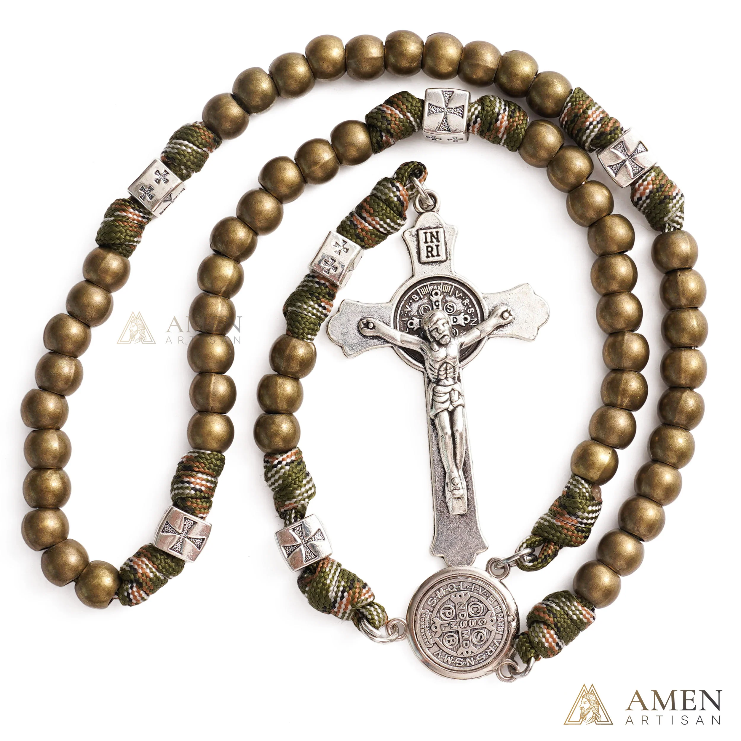 【Limited-Time 50% Off】Heavy Brass Saint Benedict Rosary – Built for Strength & Weight (~5oz) - Image 4