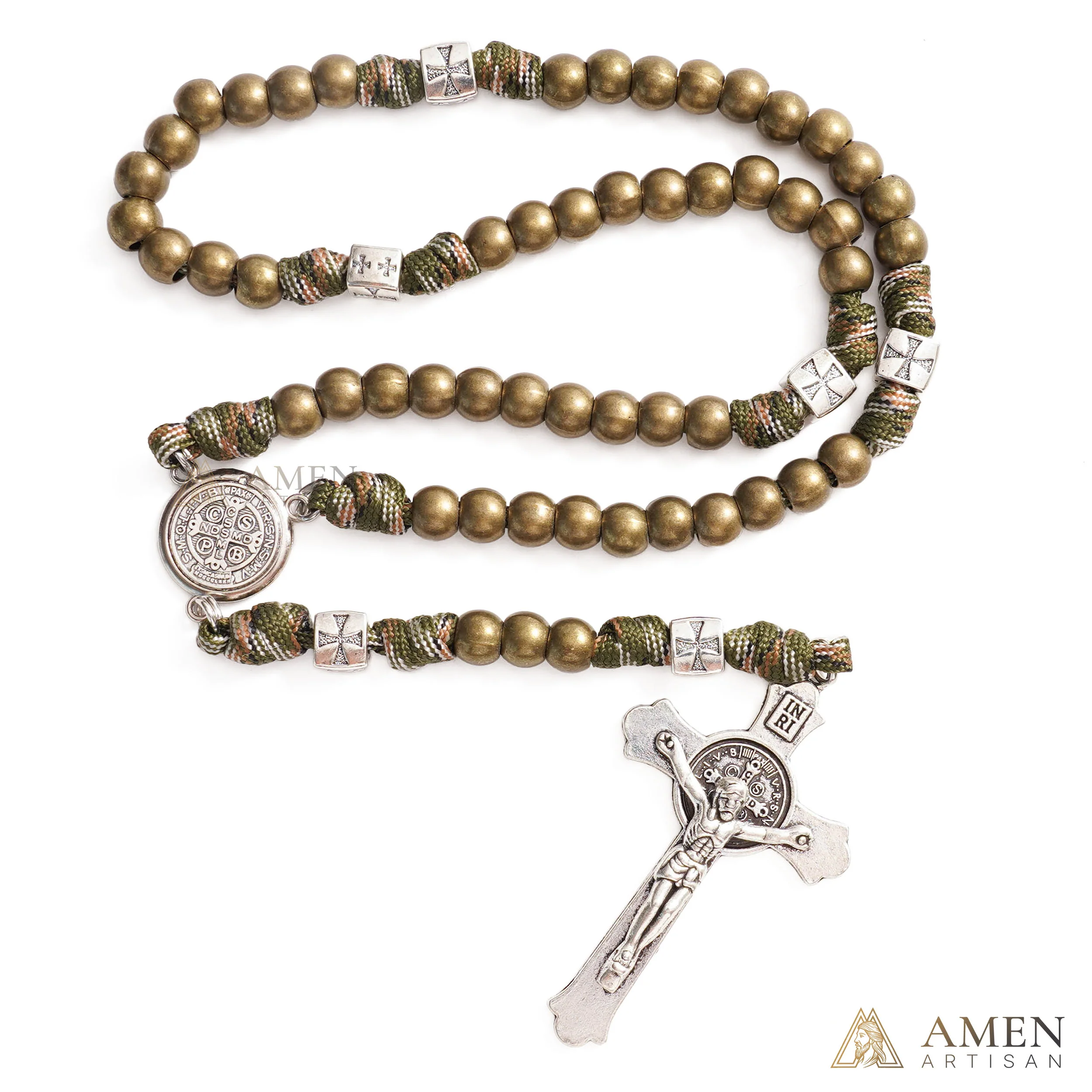 【Limited-Time 50% Off】Heavy Brass Saint Benedict Rosary – Built for Strength & Weight (~5oz) - Image 5