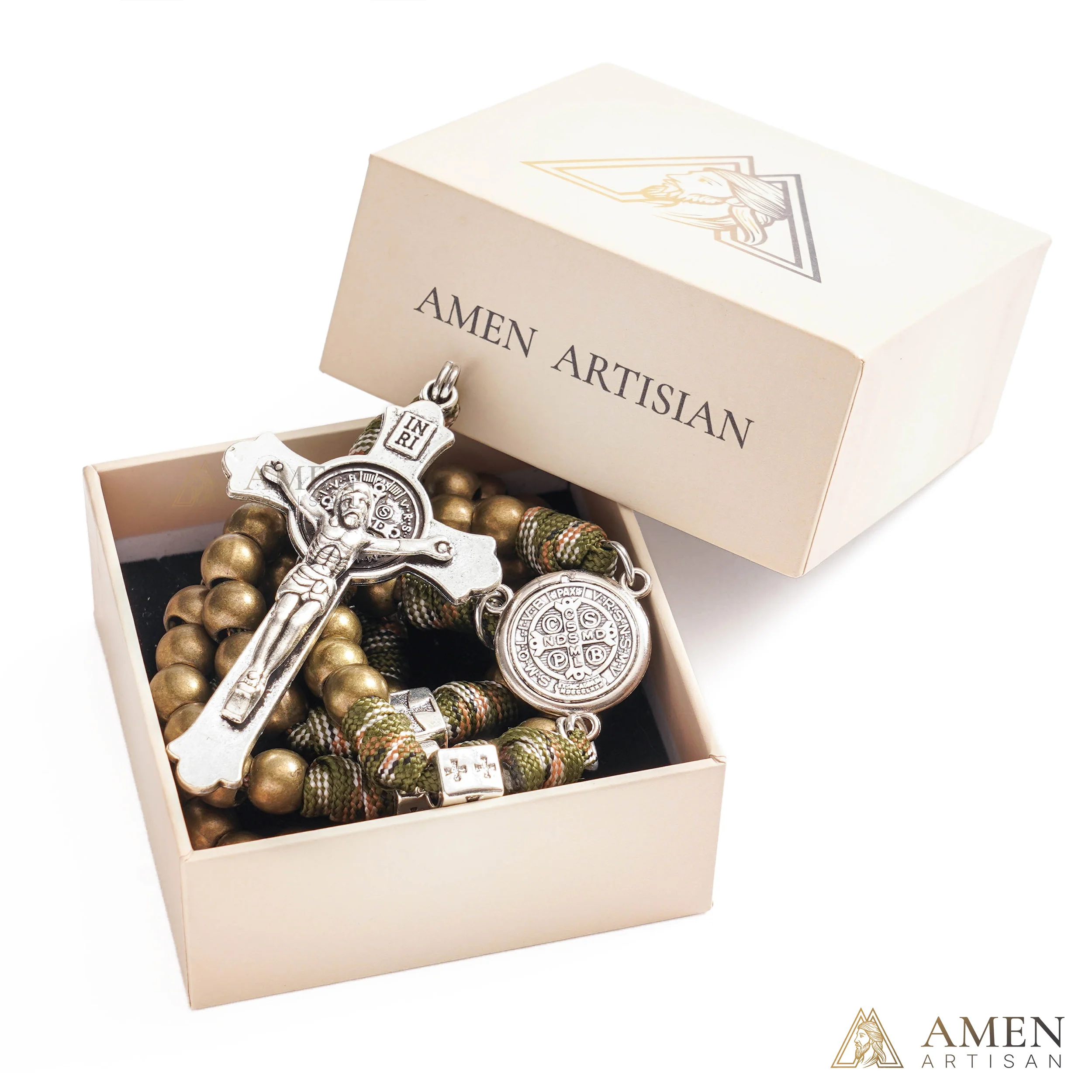 【Limited-Time 50% Off】Heavy Brass Saint Benedict Rosary – Built for Strength & Weight (~5oz) - Image 7