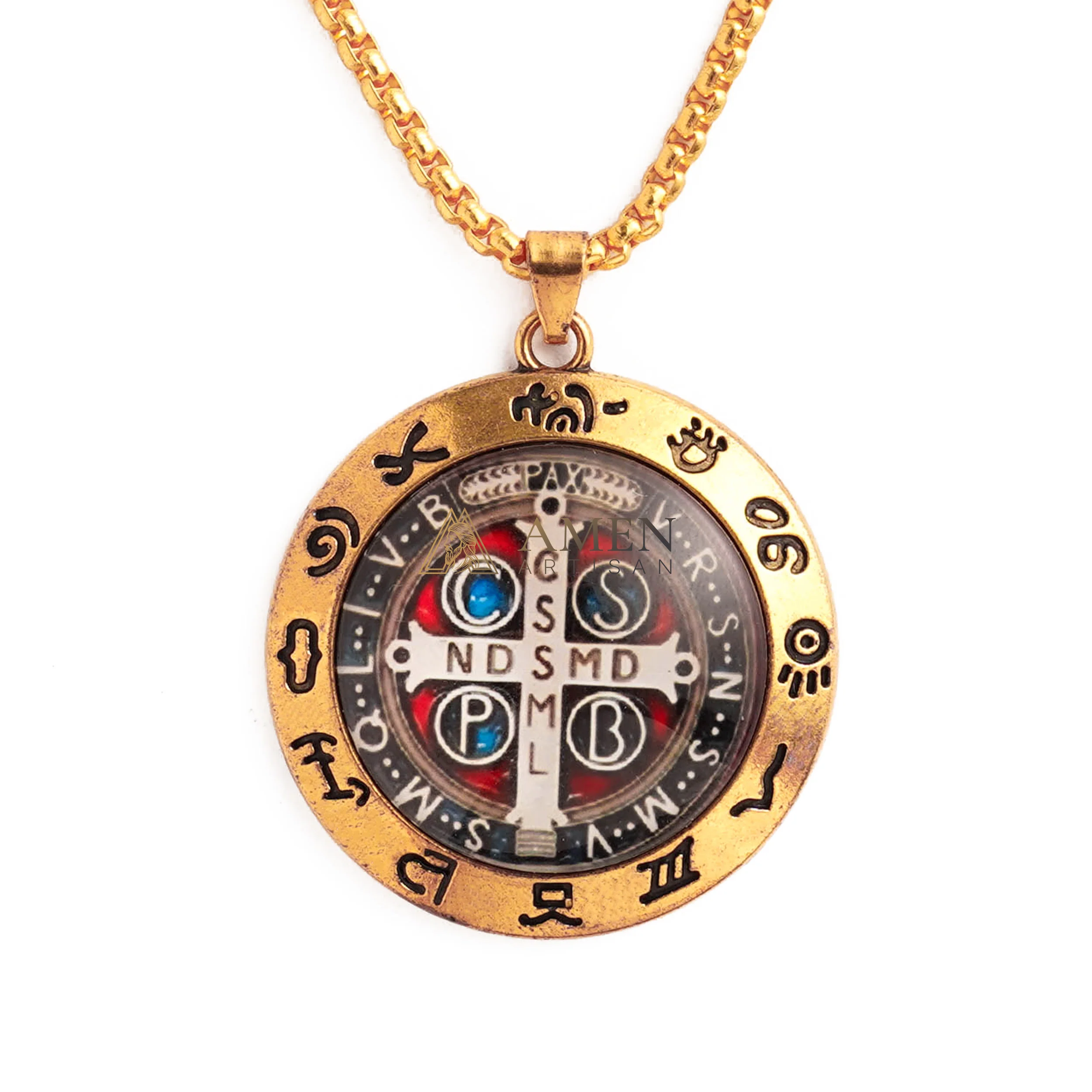 St. Benedict Necklace - Protection & Devotion | Amen Artisan